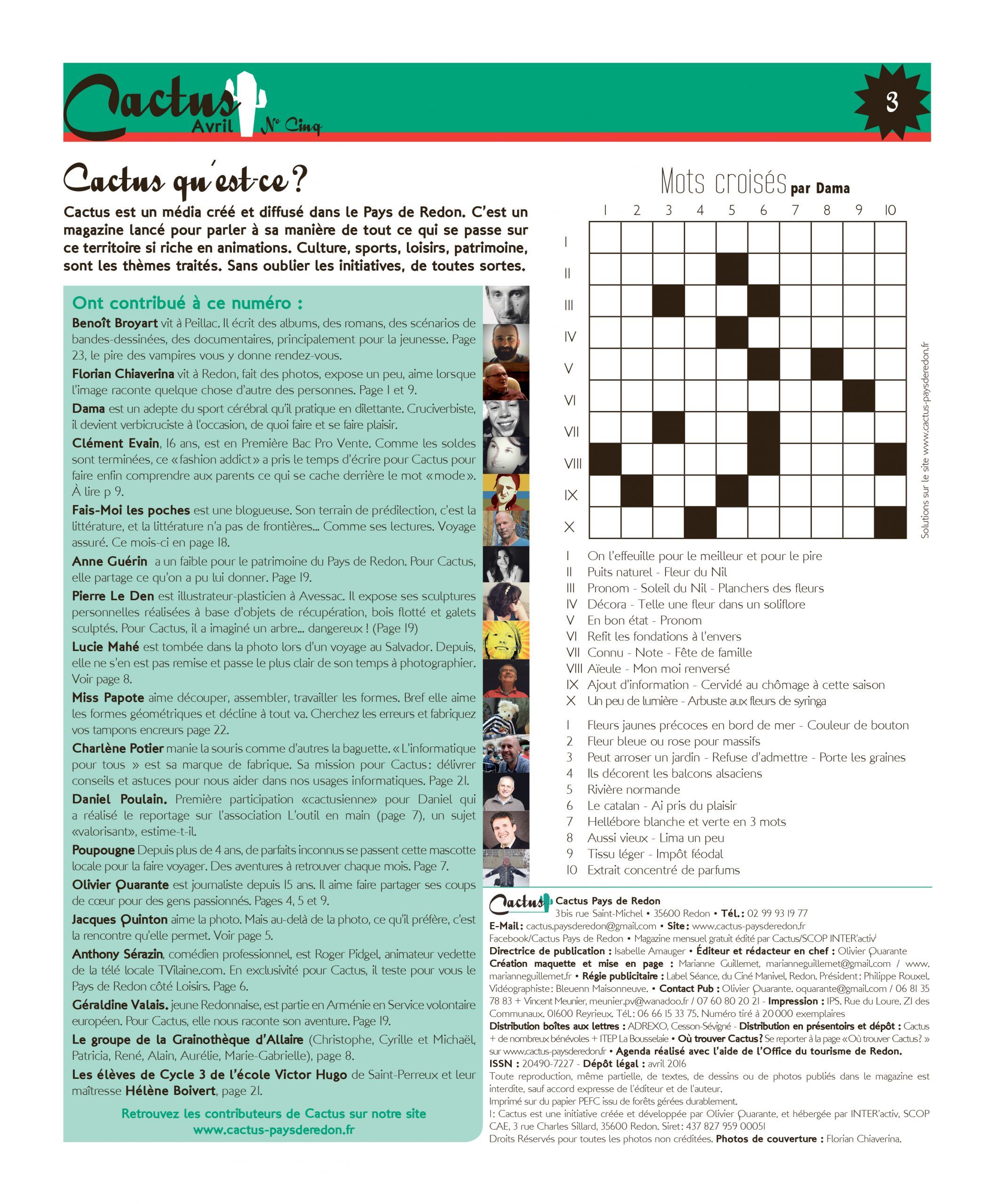 You are currently viewing Mots croisés d&rsquo;avril : les solutions