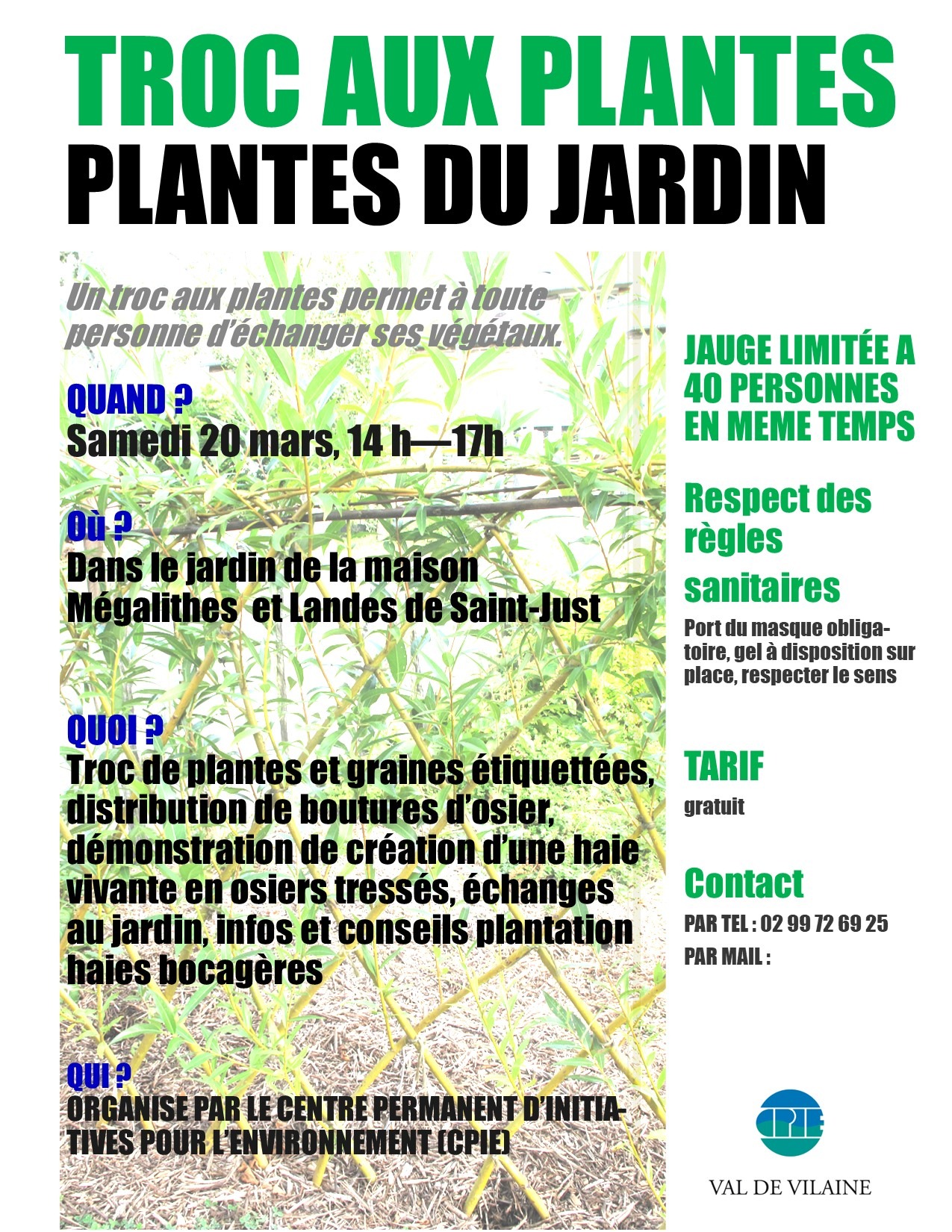Troc aux plantes du jardin