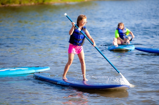 Paddle à l'étang Aumée