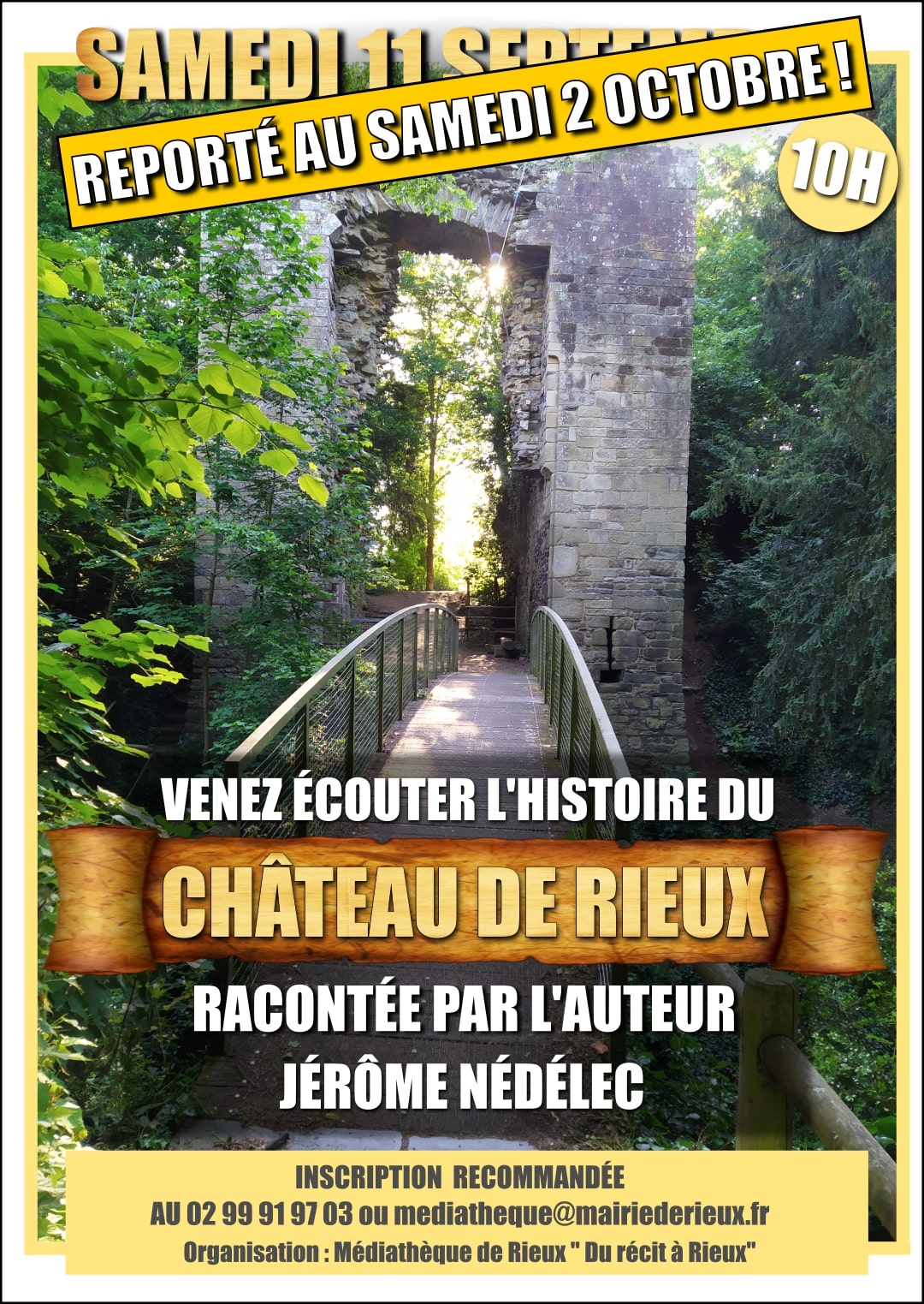 Venez écouter l'histoire du château de Rieux !