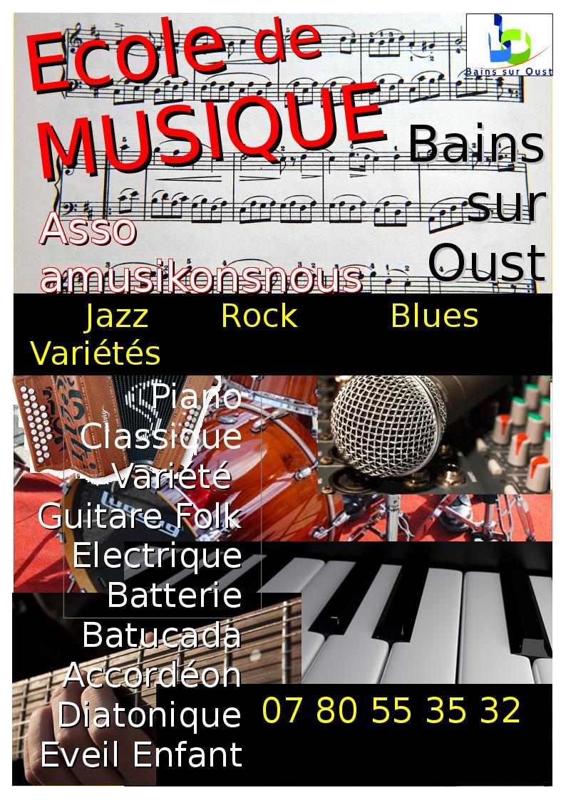 Reprise des cours école de musique