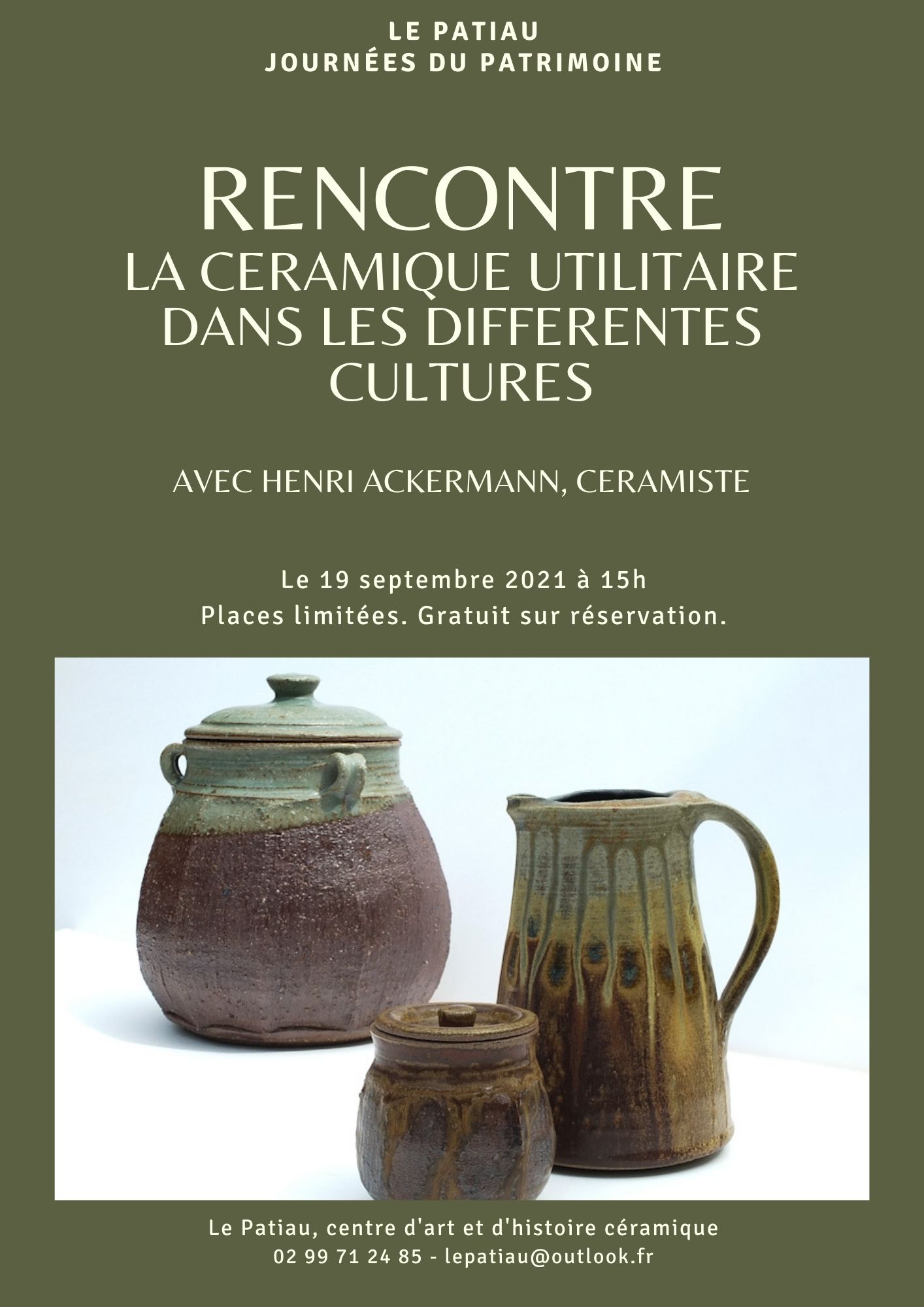 Conférence "La céramique utilitaire dans les différentes cultures"