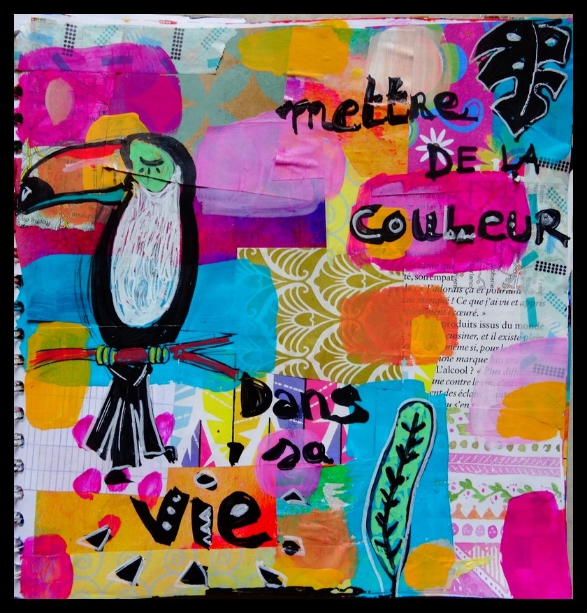 Atelier adulte de journal créatif et d'art journal "Couleurs!