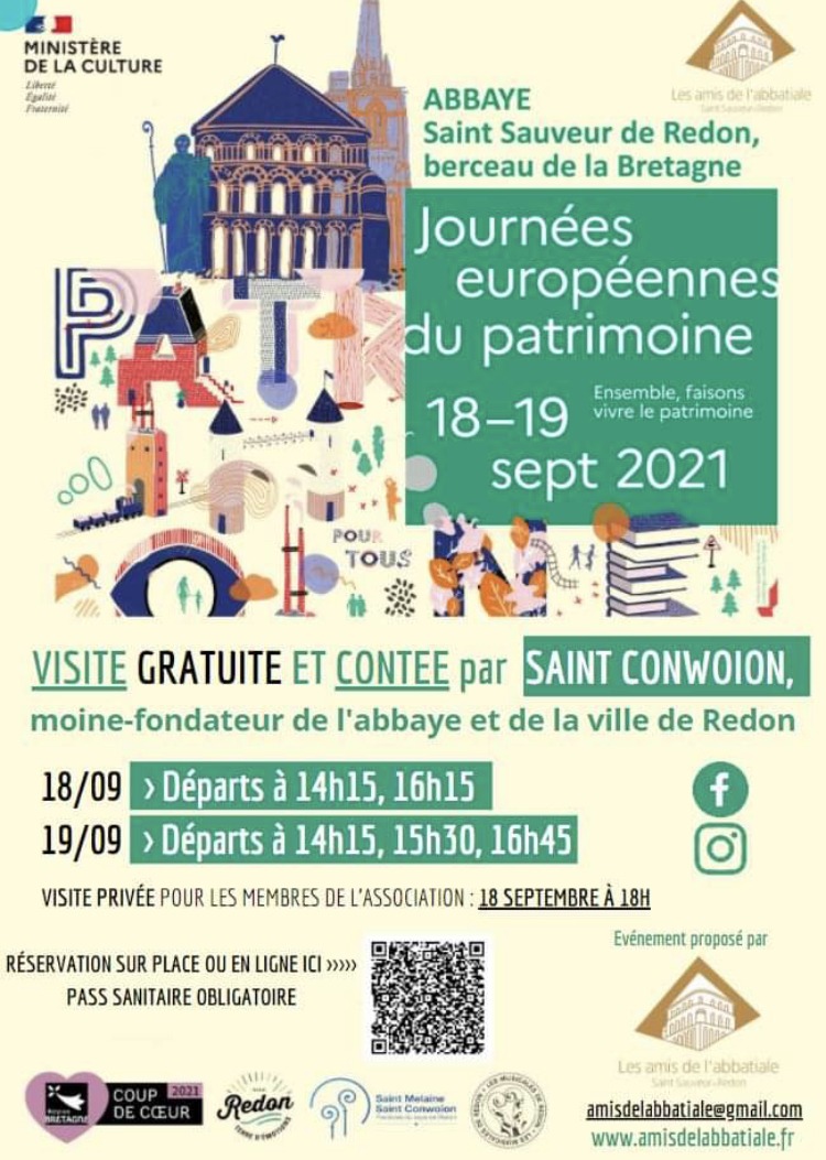 Visite contée et gratuite de l'Abbatiale avec un compagnon de Saint Conwoion