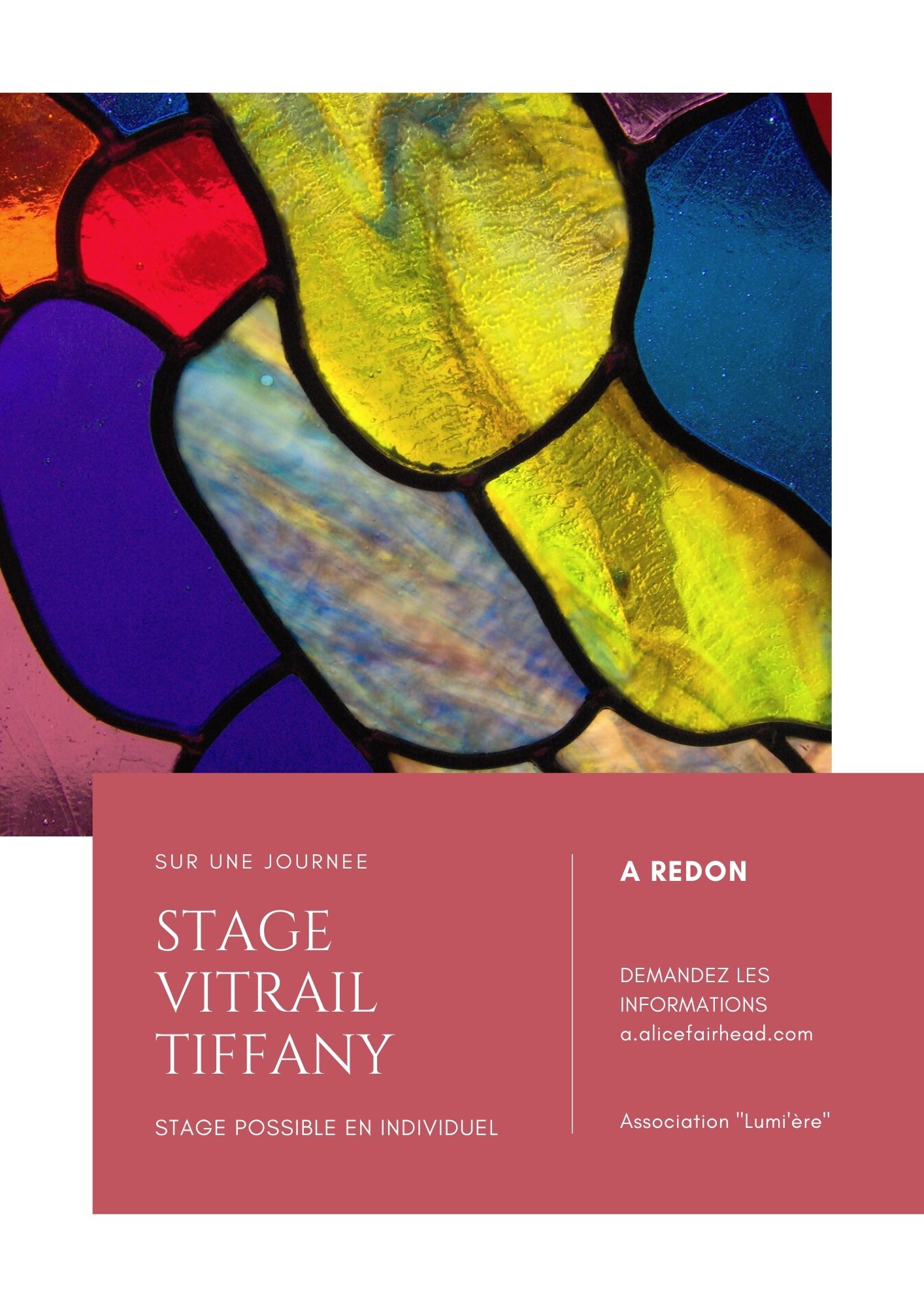 STAGE d'initiation au VITRAIL TIFFANY