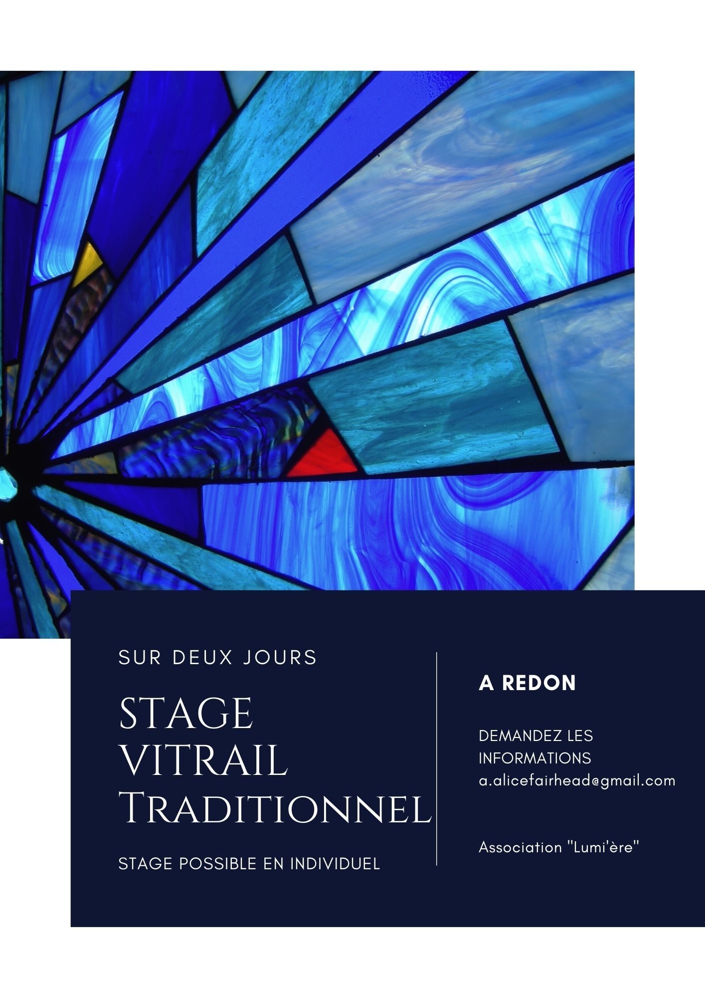 Stage initiation au vitrail traditionnel