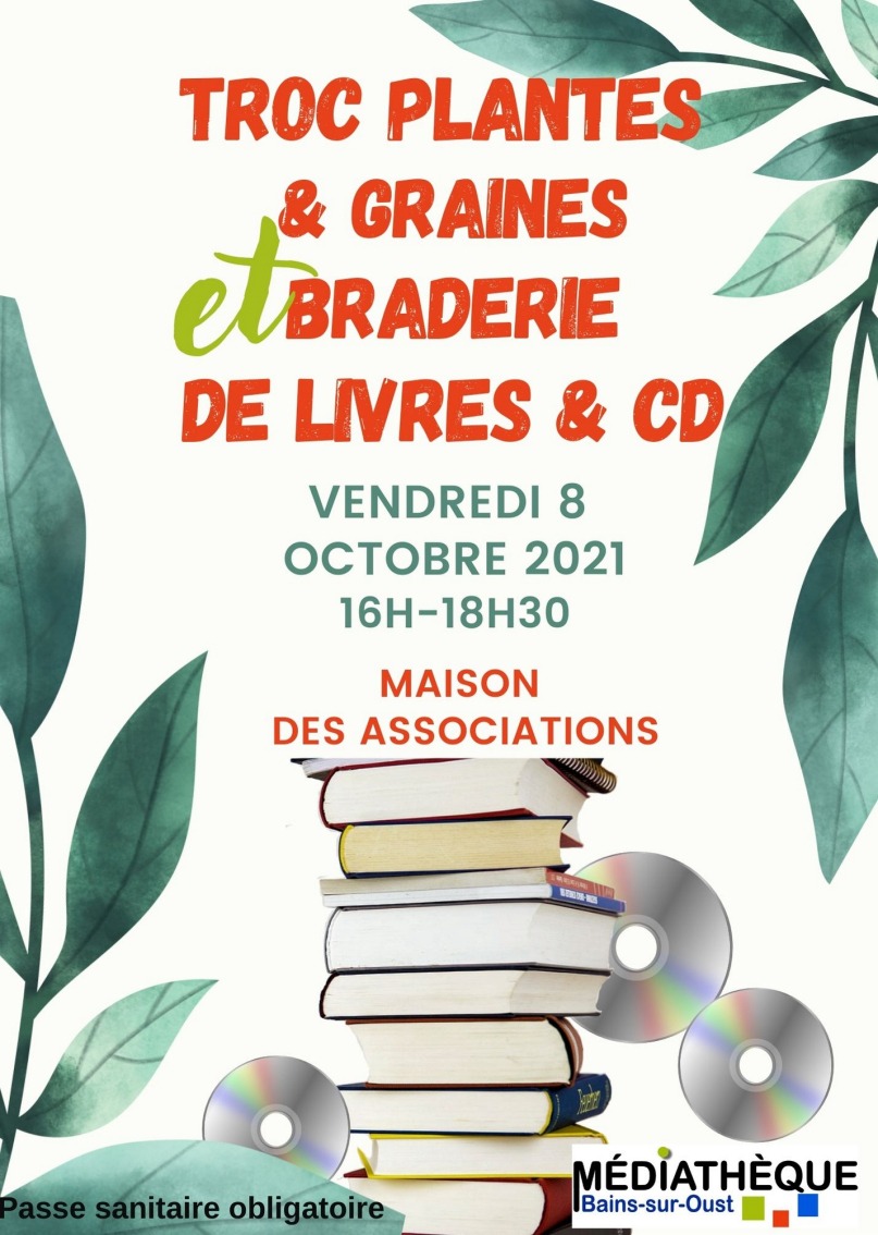 Troc plantes et braderie de livres et CD