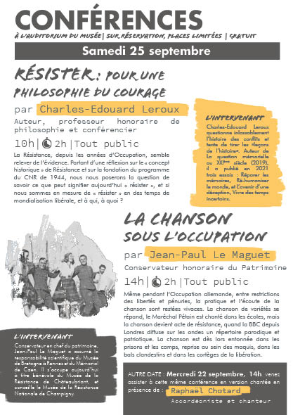 Conférence : La chanson sous l'occupation