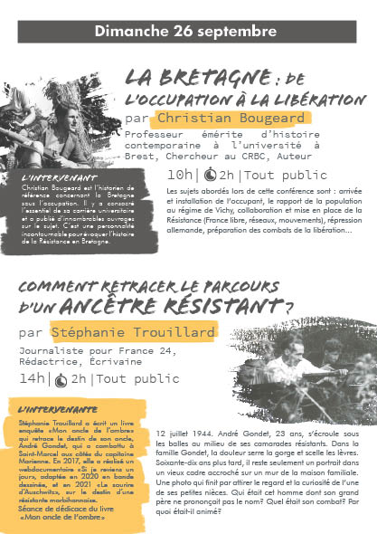 Conférence : Comment retracer le parcours d'un ancêtre résistant ?