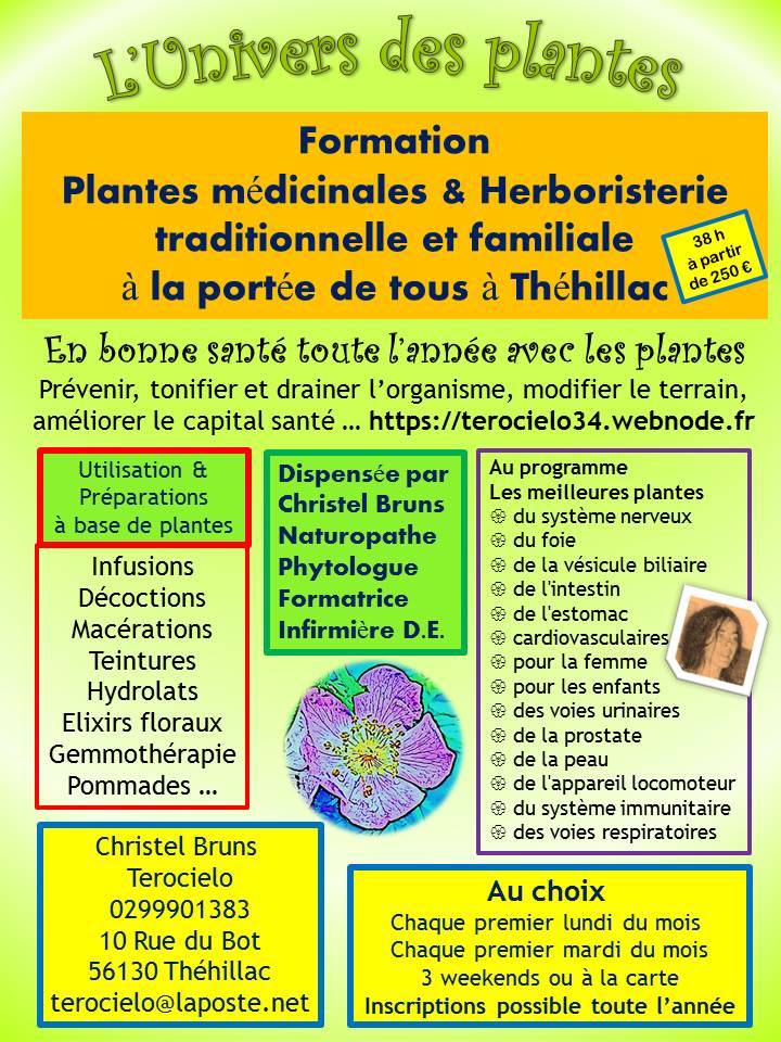 Formation Plantes médicinales & Herboristerie traditionnelle et familiale