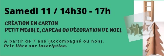 Atelier créations en carton
