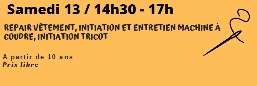 Apprendre à réparer un vêtement à la Redonnerie