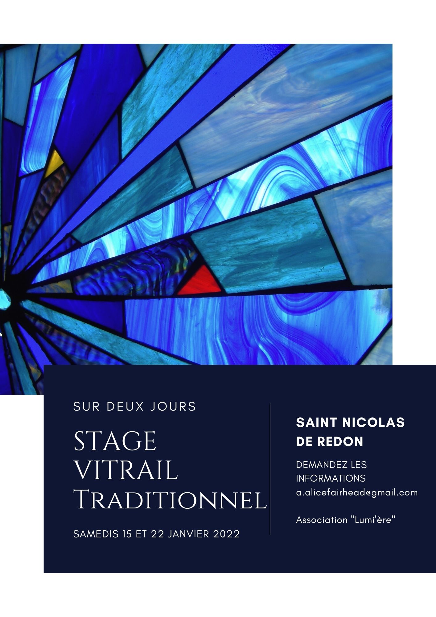 Stage initiation au vitrail traditionnel