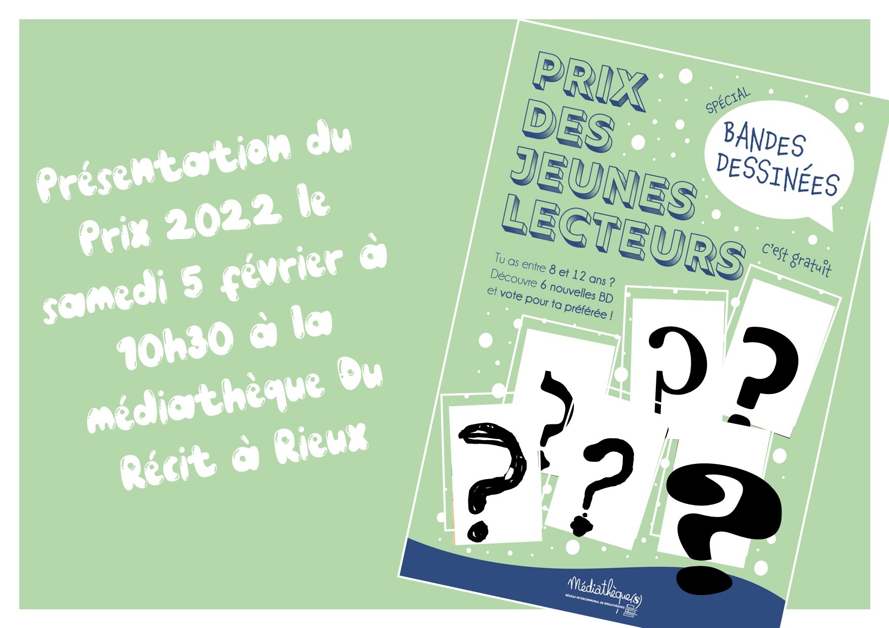 Présentation du Prix des jeunes lecteurs Spécial bande dessinée à Rieux
