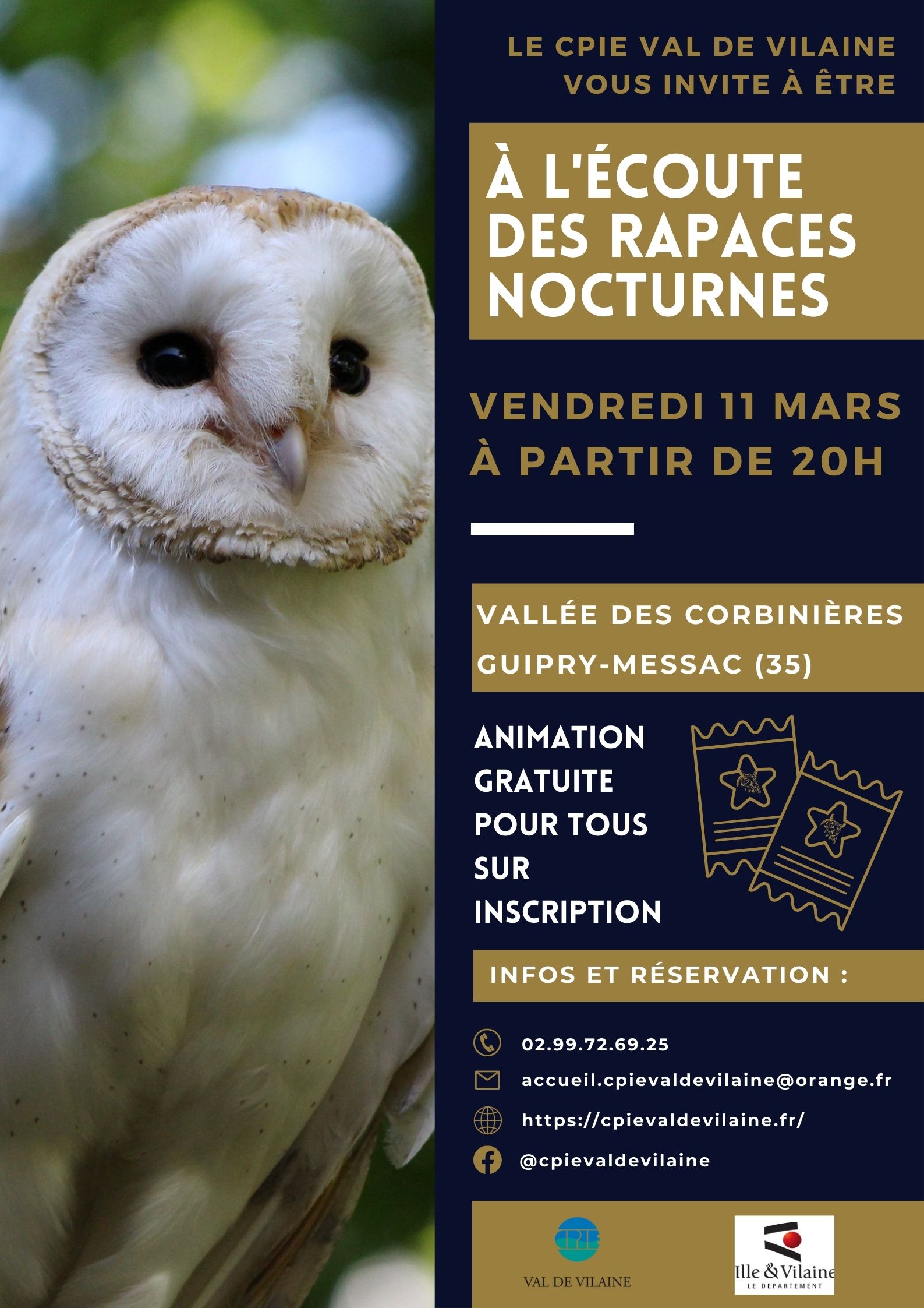 A l'écoute des rapaces nocturnes à la vallée de Corbinières