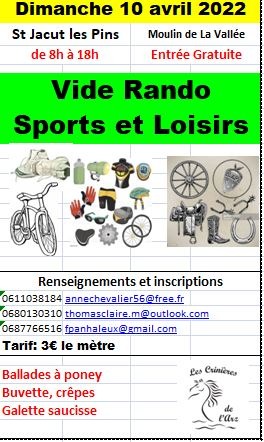 Vide Rando, Loisirs et Sports
