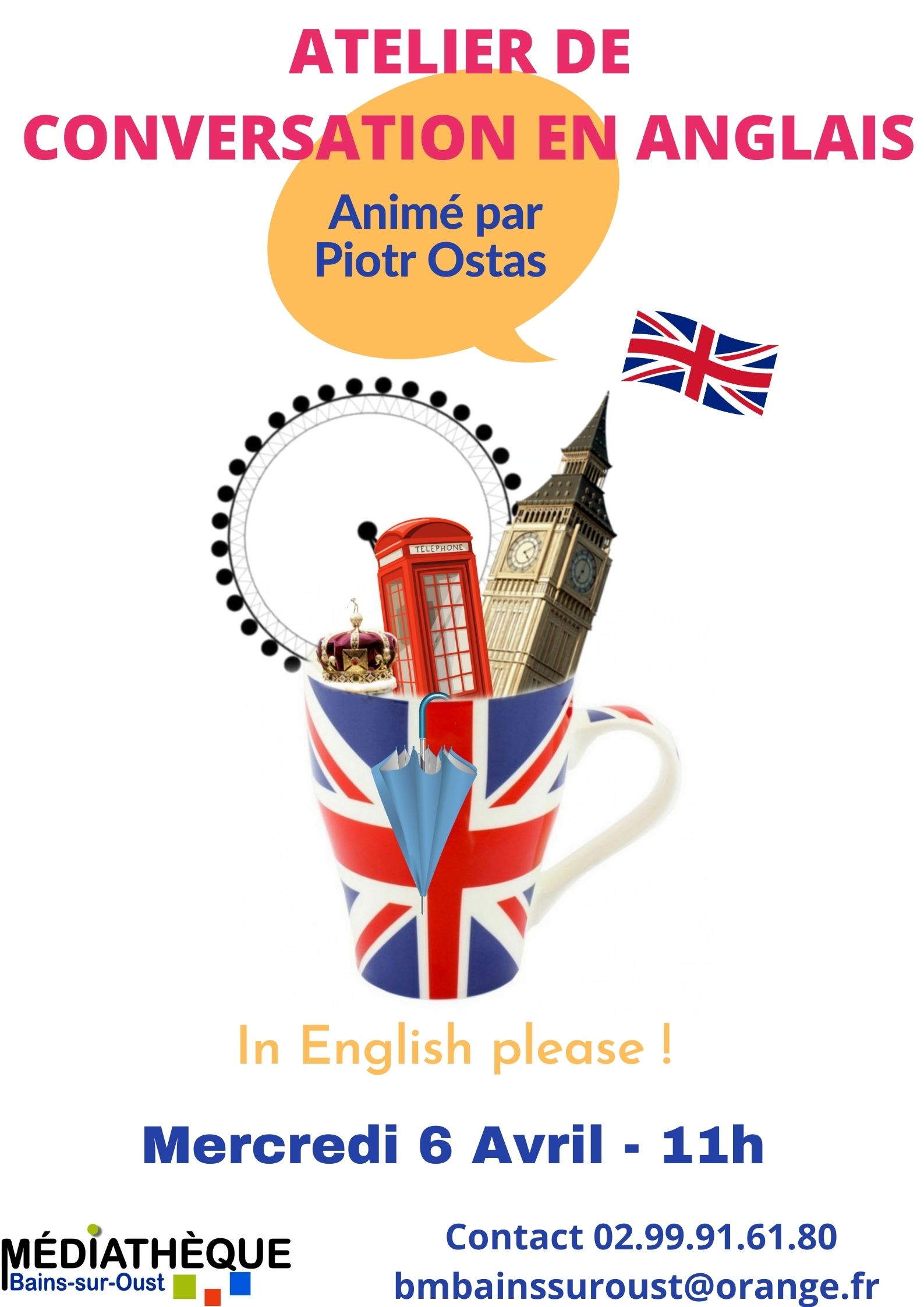 Atelier de conversation en anglais