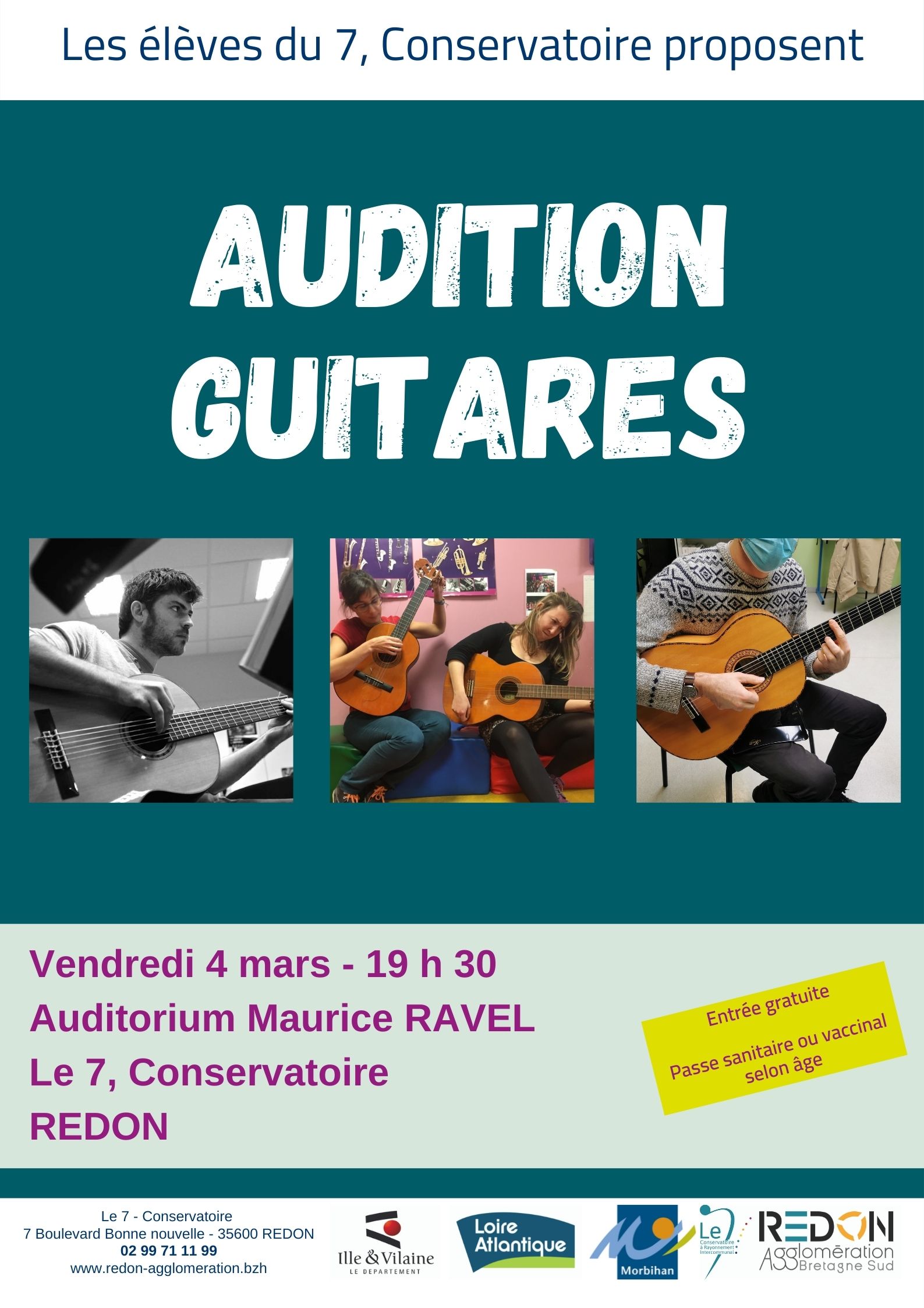 Audition guitares