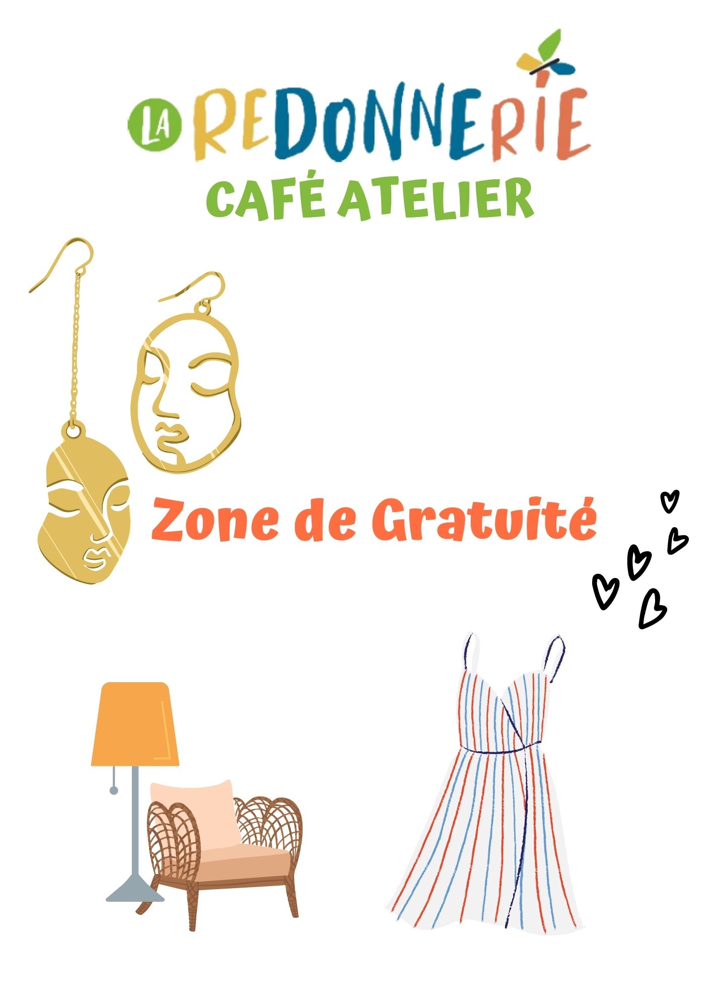 Zone de gratuité au café atelier