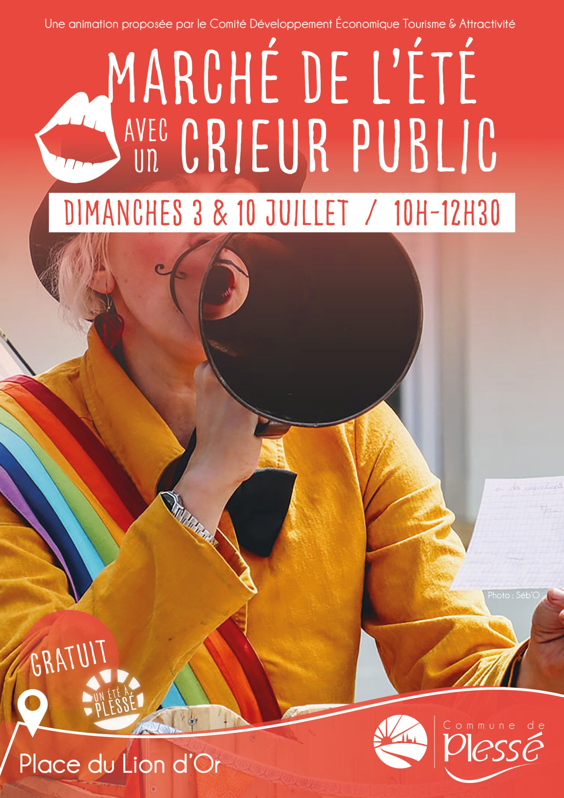 Marché de l'été avec crieur public