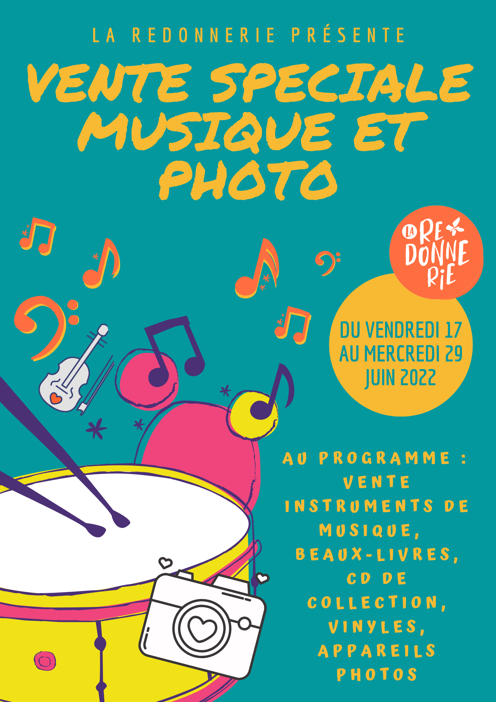 Vente spéciale musique et photo
