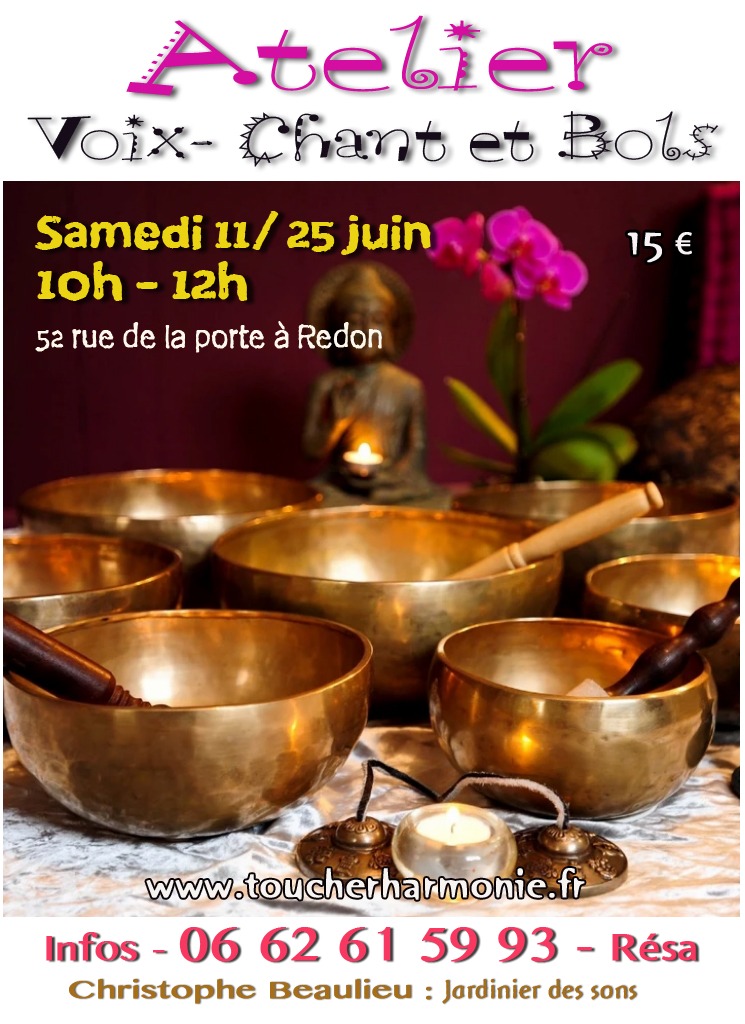 Atelier voix, chants et bols