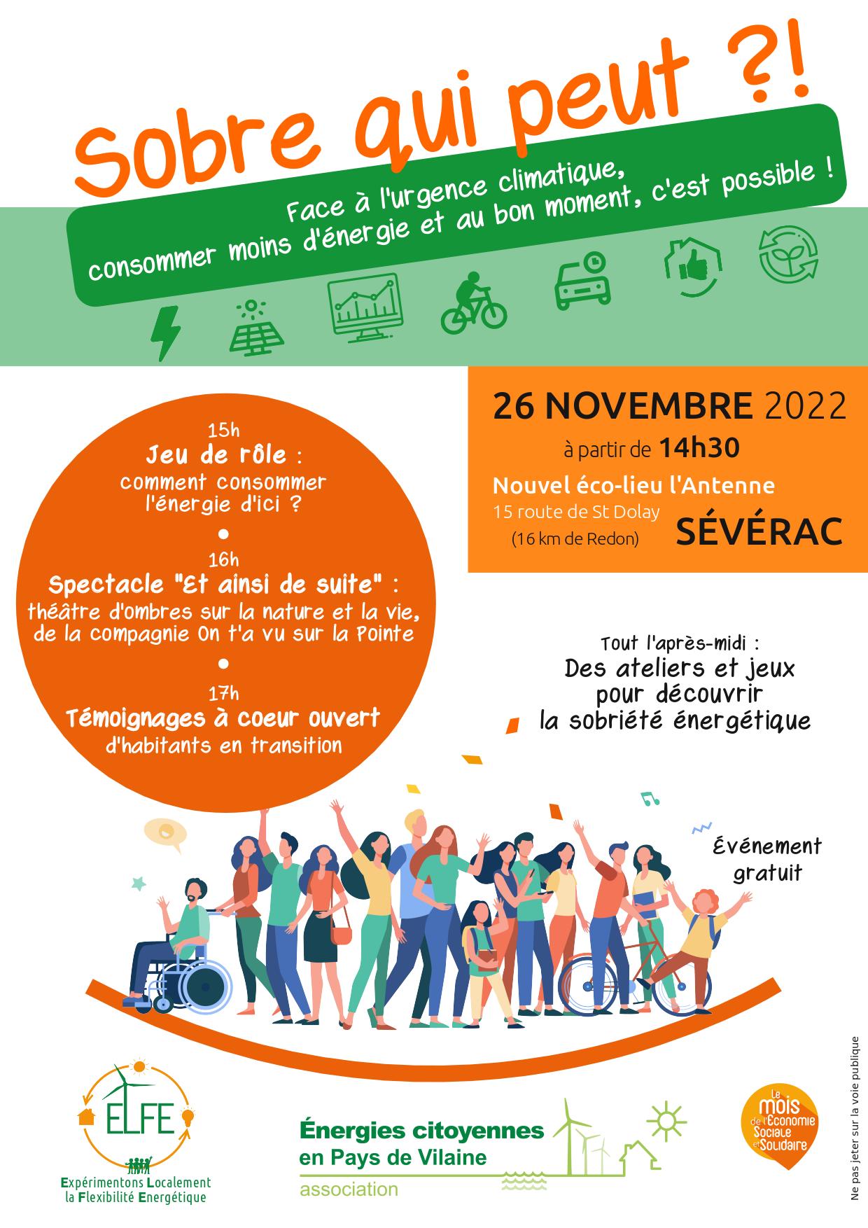 Sobre qui peut !? Face à l'urgence climatique, consommez moins d'énergie et au bon moment !