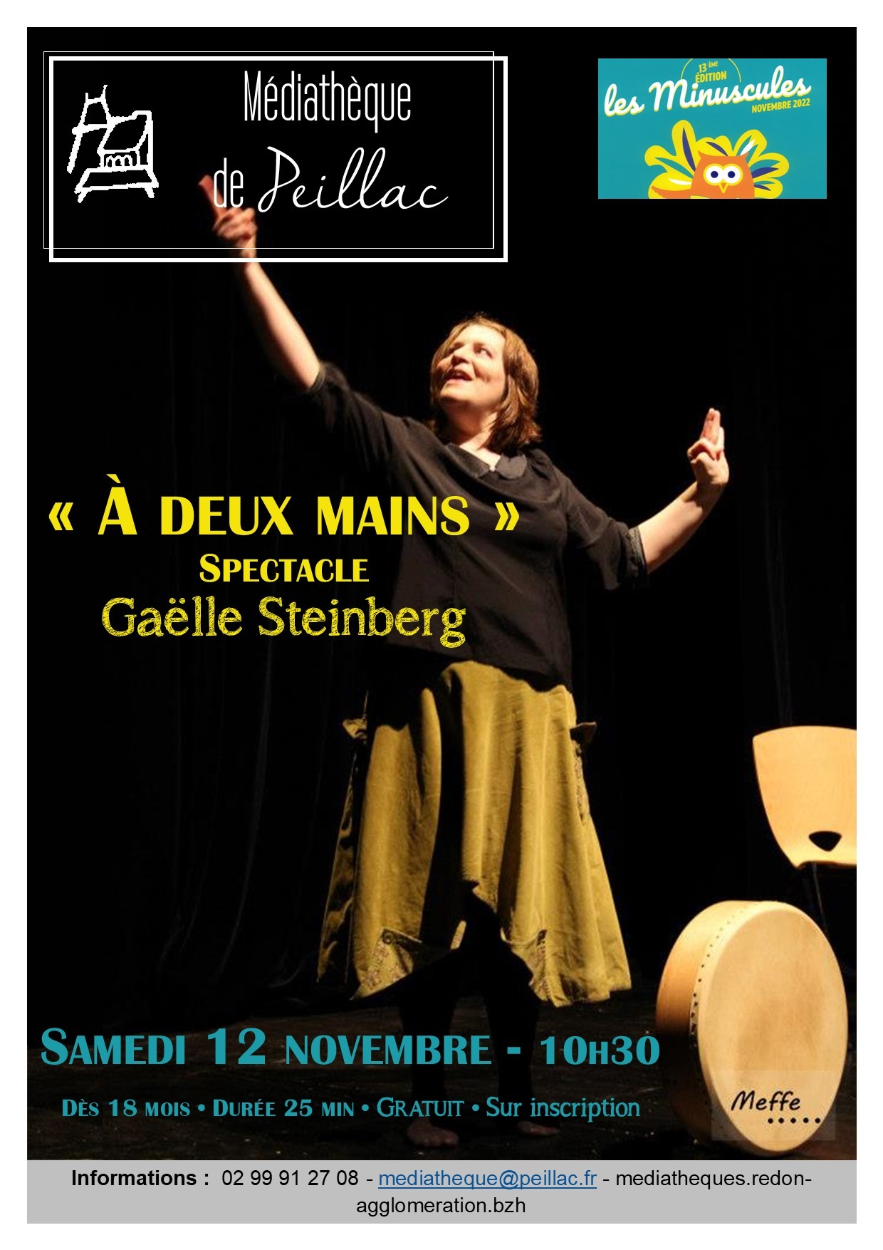 Spectacle " À deux mains " - Gaëlle Steinberg - Festival Les Minuscules