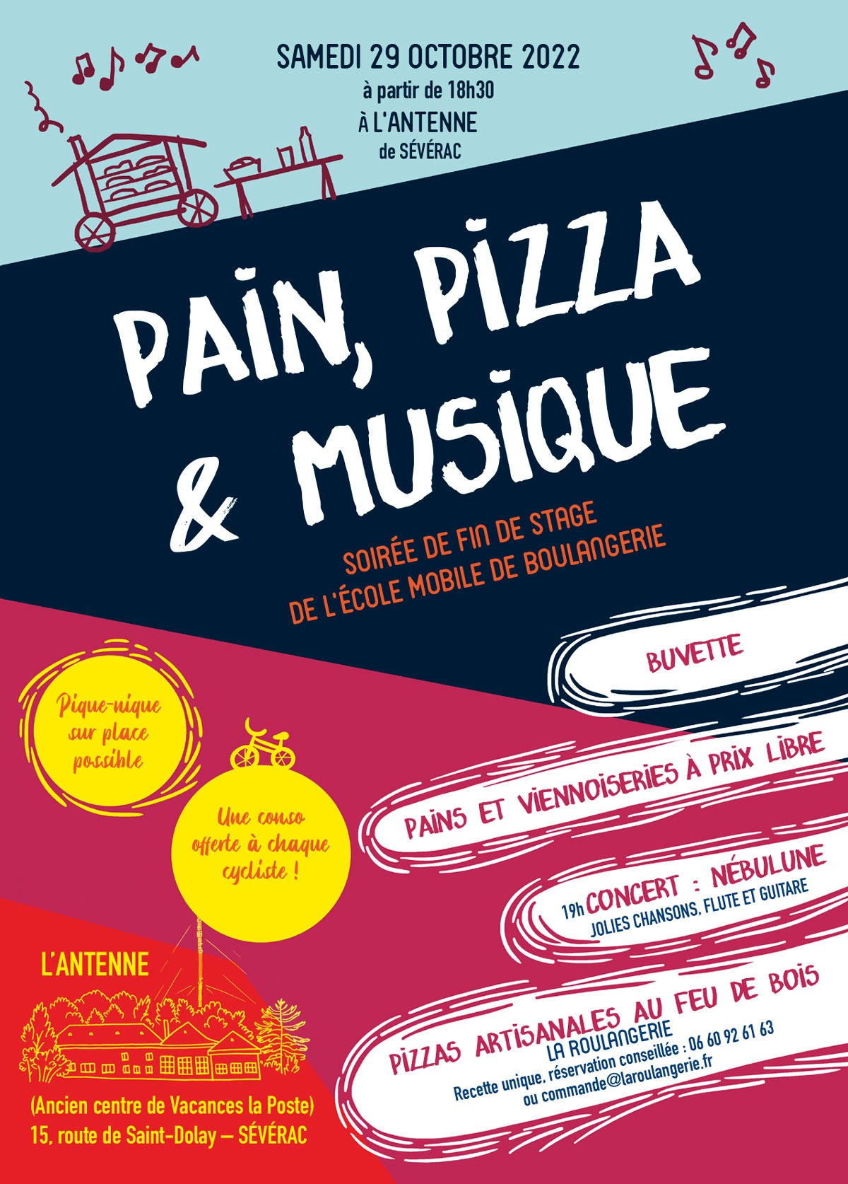 Pain, pizzas et musique