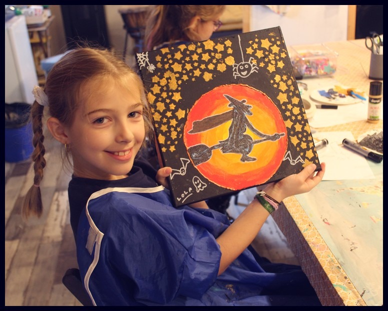 Stage de peinture créative enfant : Ca fait peur! (ou pas trop...)