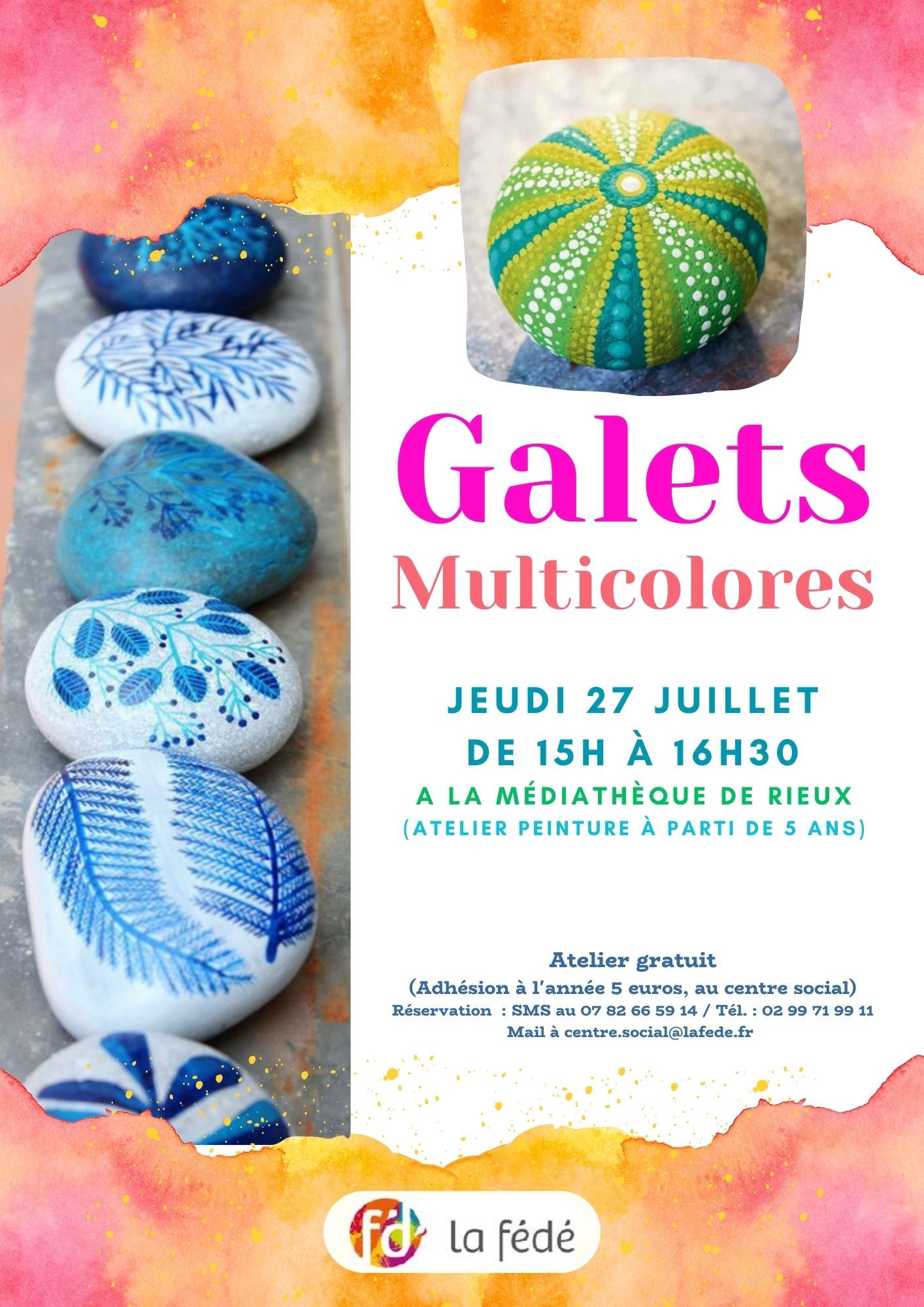 Atelier Galets multicolores