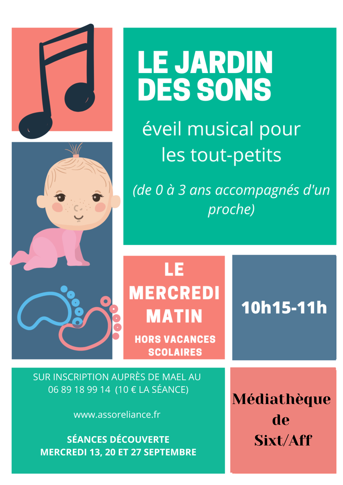Le jardin des sons - éveil musical de 0 à 3 ans