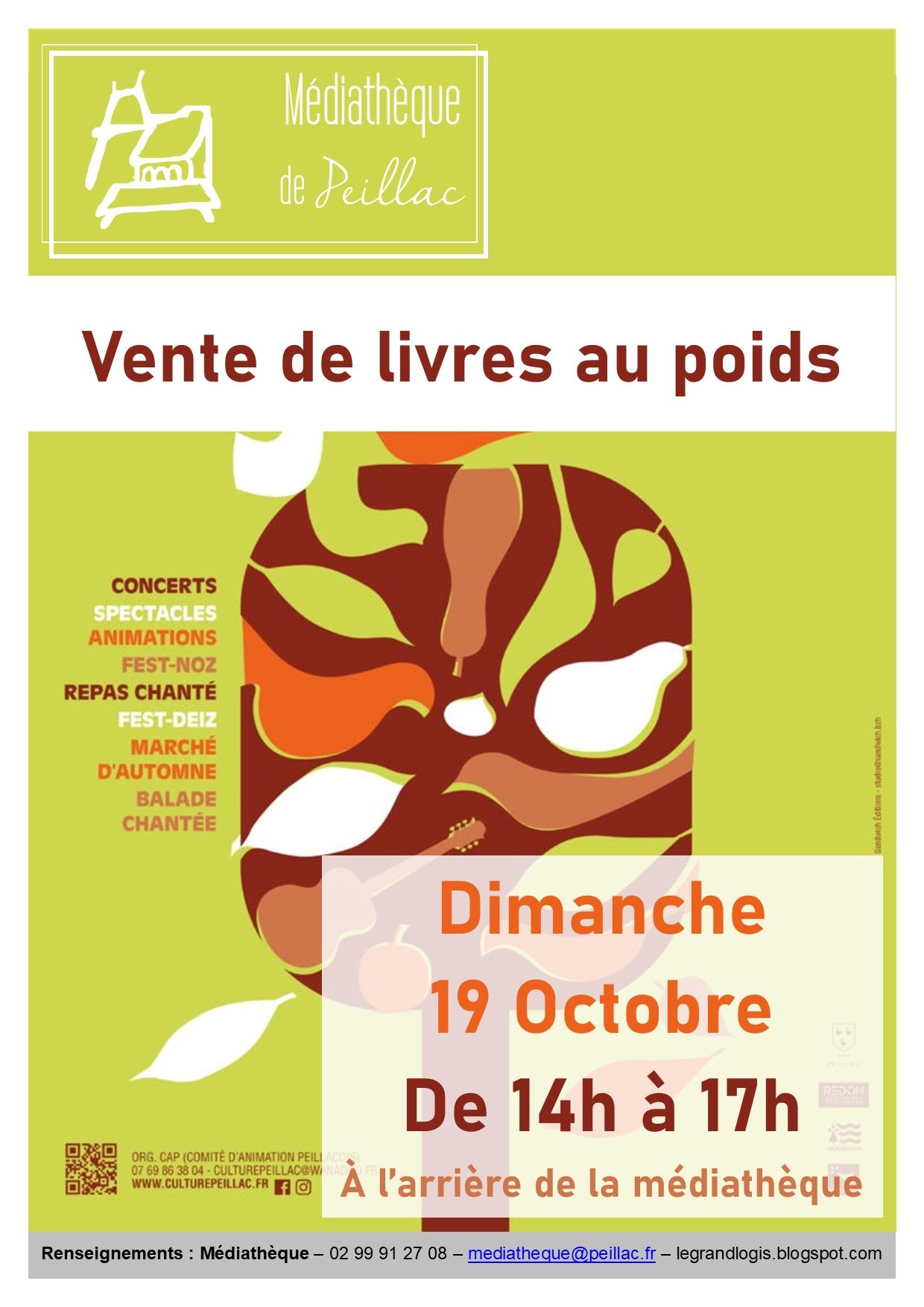Vente de livres au poids - Fête des Fruits de l'Automne