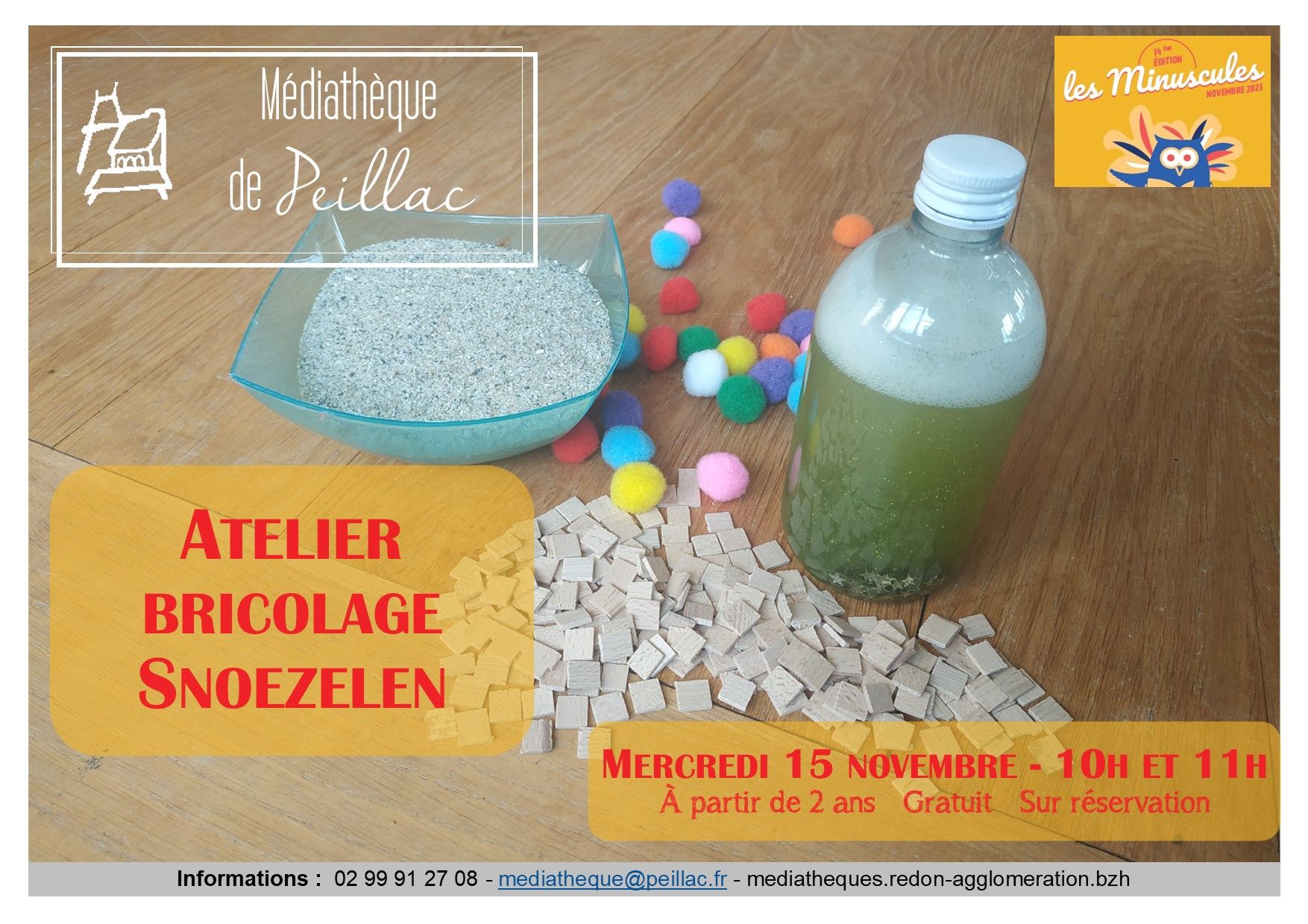 Festival les Minuscules : Atelier bricolage Snoezelen