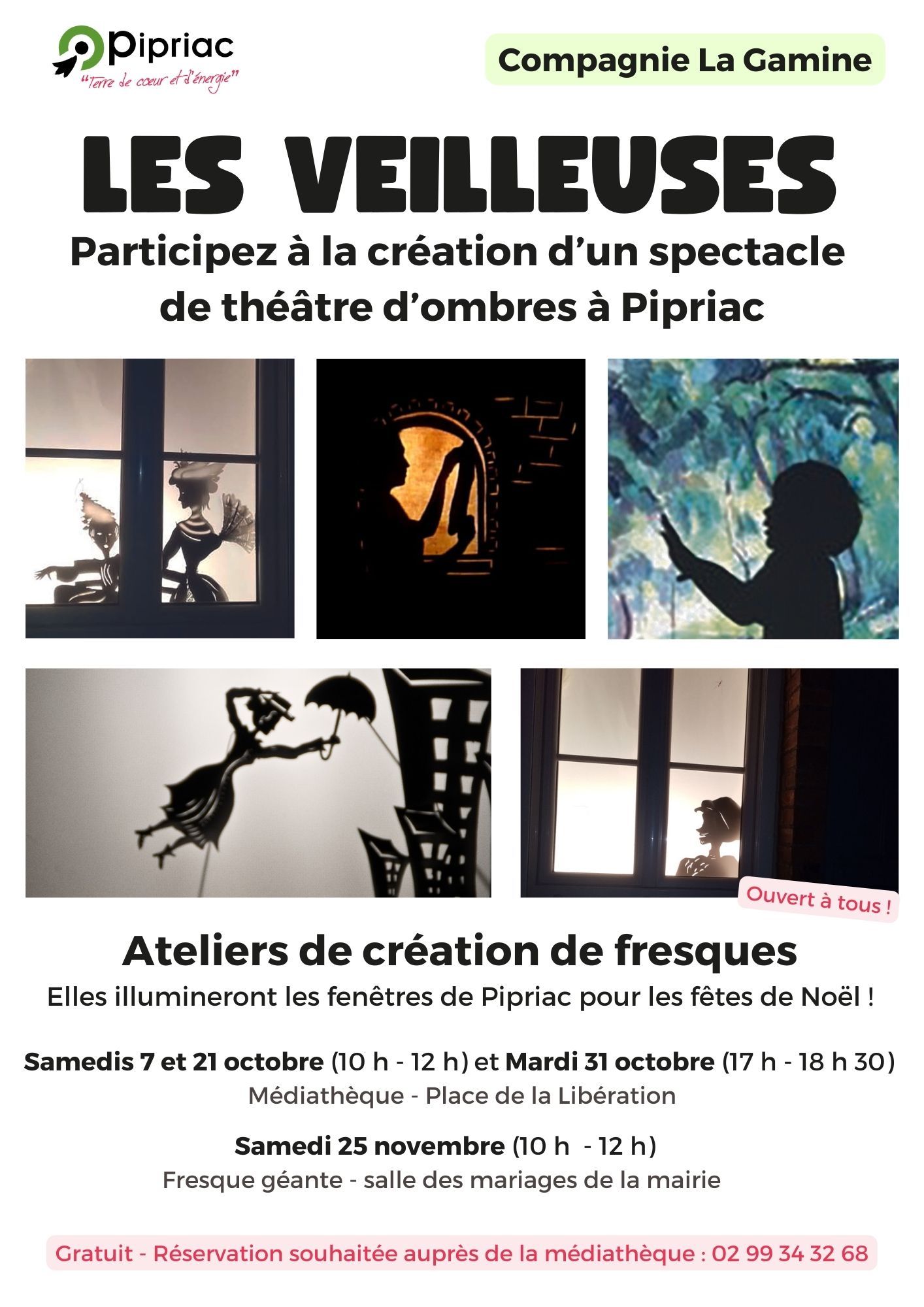 Théâtre d'ombres : atelier de création de fresques gratuit