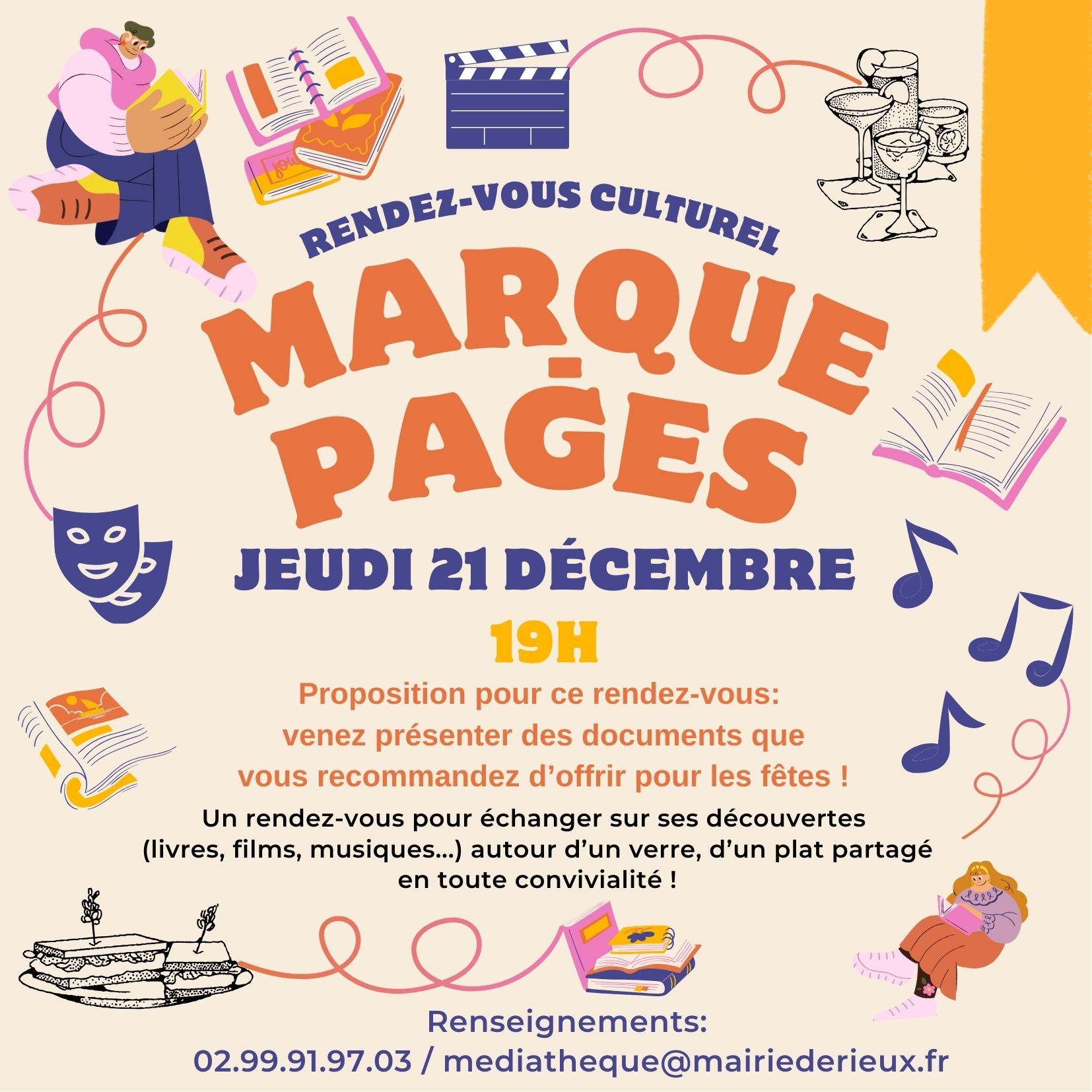 Rendez-vous culturel: Marque-pages