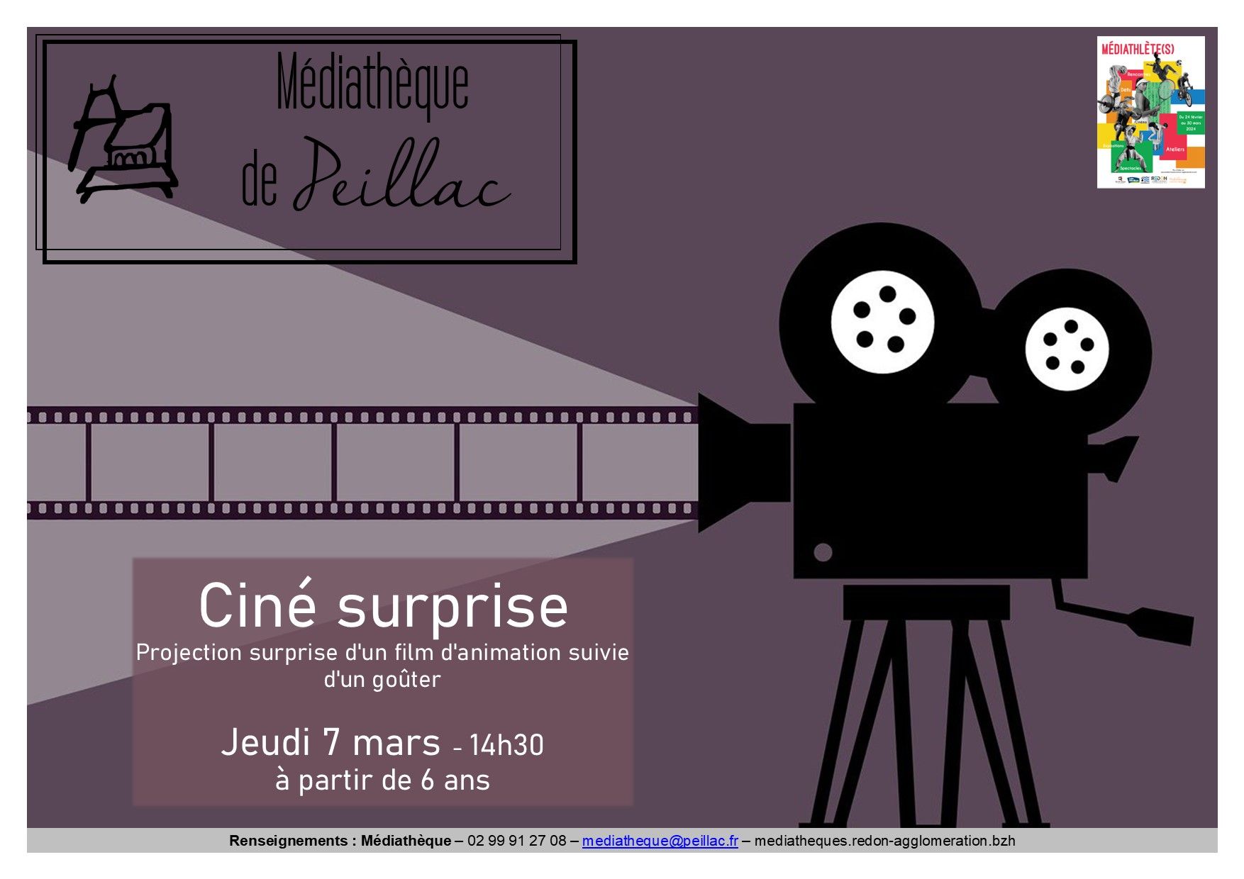 Ciné surprise - Temps fort Médiathlètes