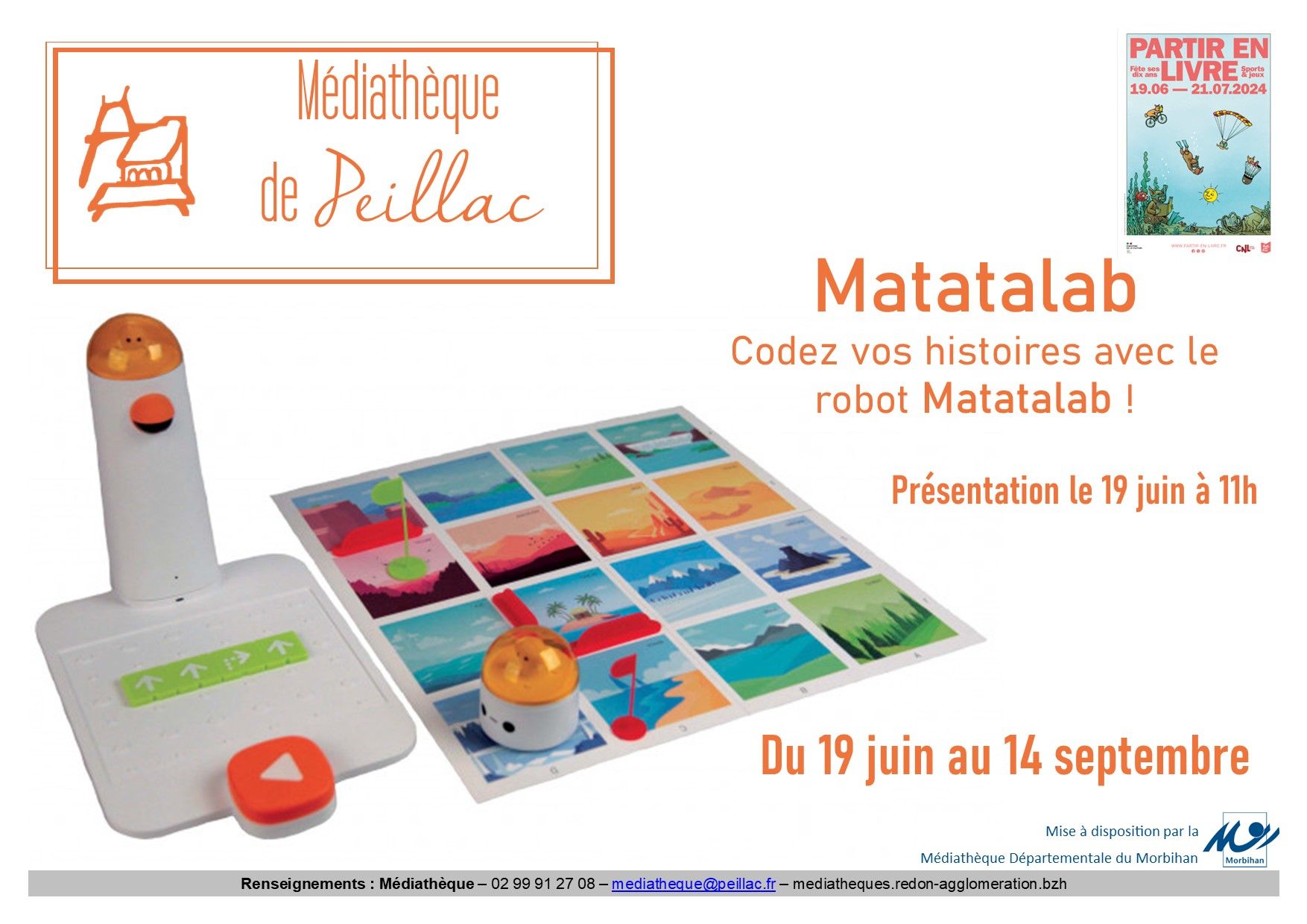 Partir en livre : présentation du robot Matatalab !