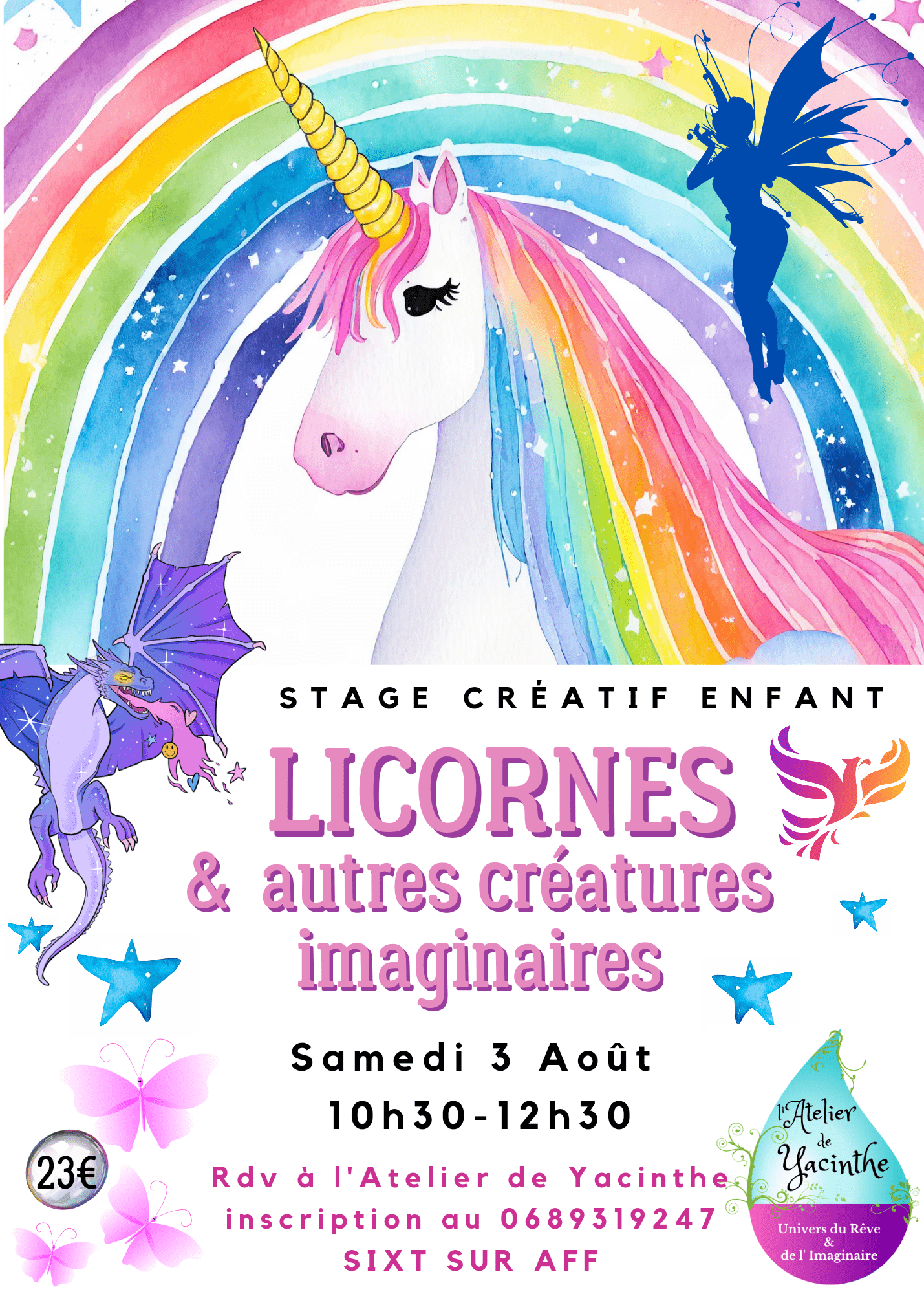 Stage créatif licornes et créatures imaginaires