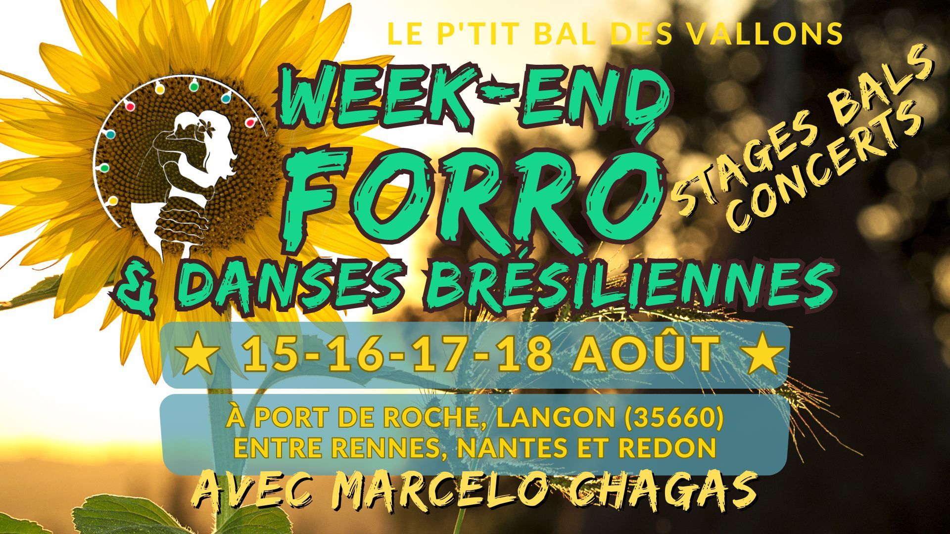 STAGES ET BAL-CONCERT FORRÓ et autres danses du Brésil : 4 jours À LA CARTE, bienvenu-es même en dernière minute !