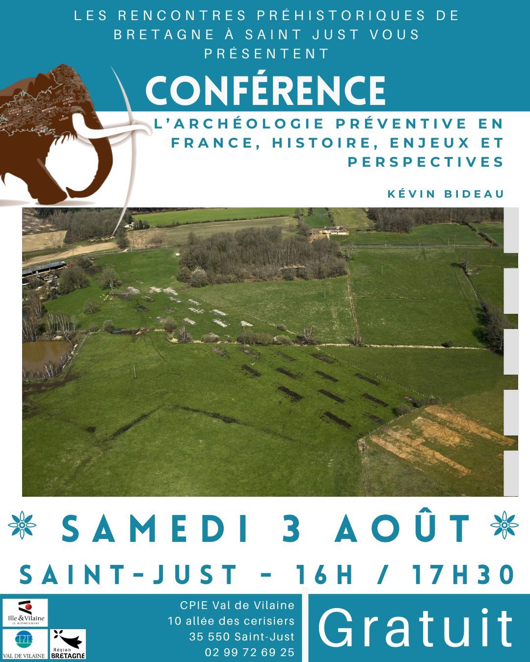 Conférence : l'archéologie préventive en France, histoire, enjeux, perspectives