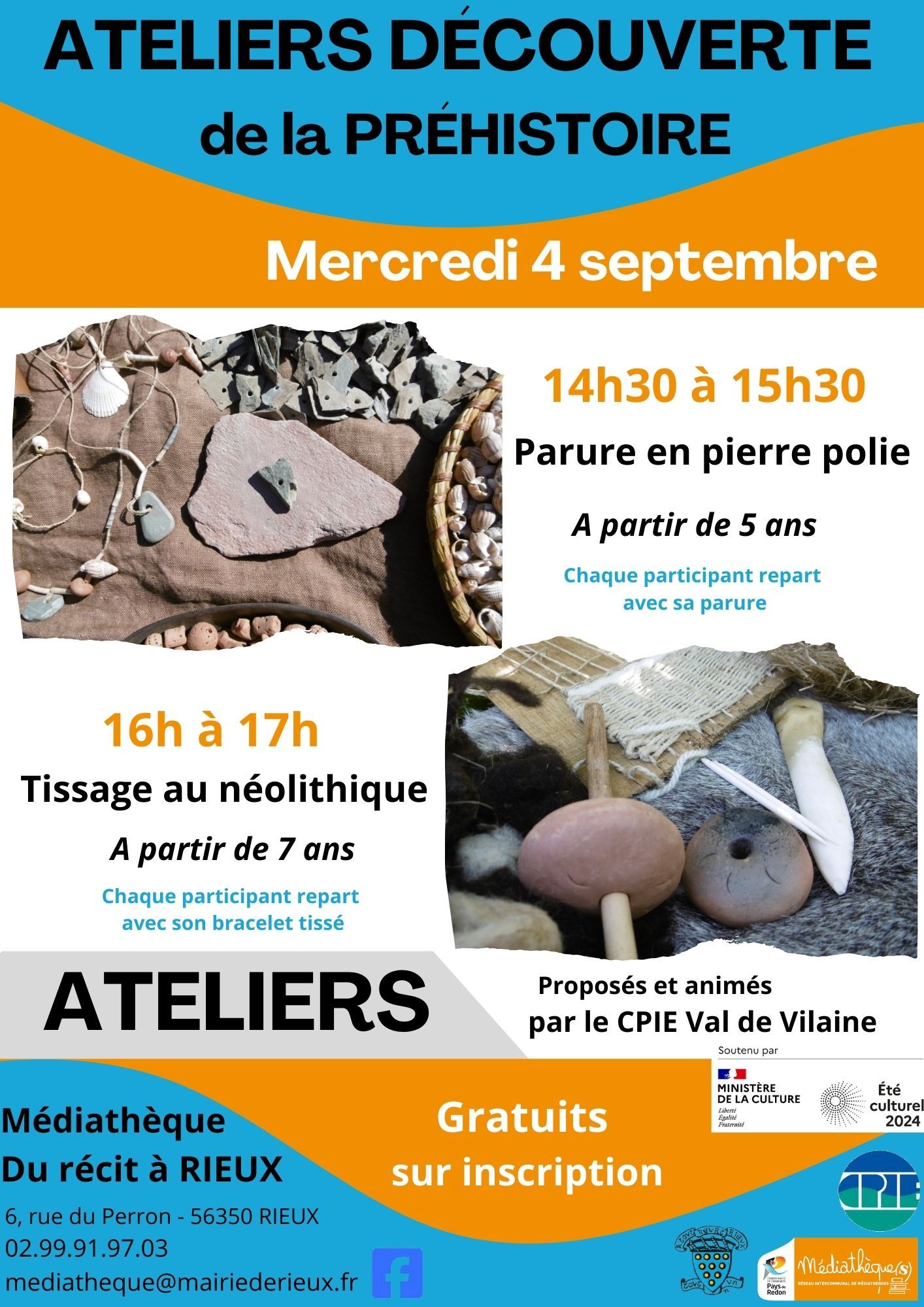 2 Ateliers découverte de la préhistoire