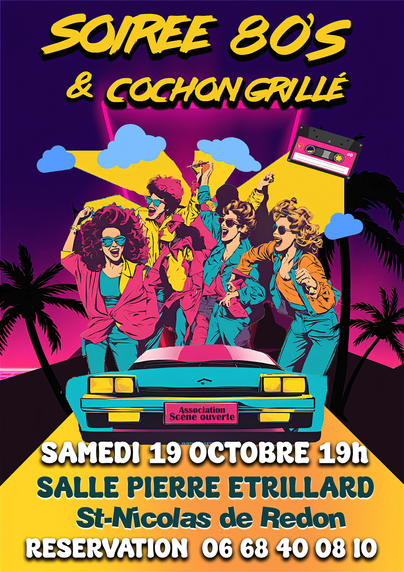 Soirée années 80's et Cochon grillé
