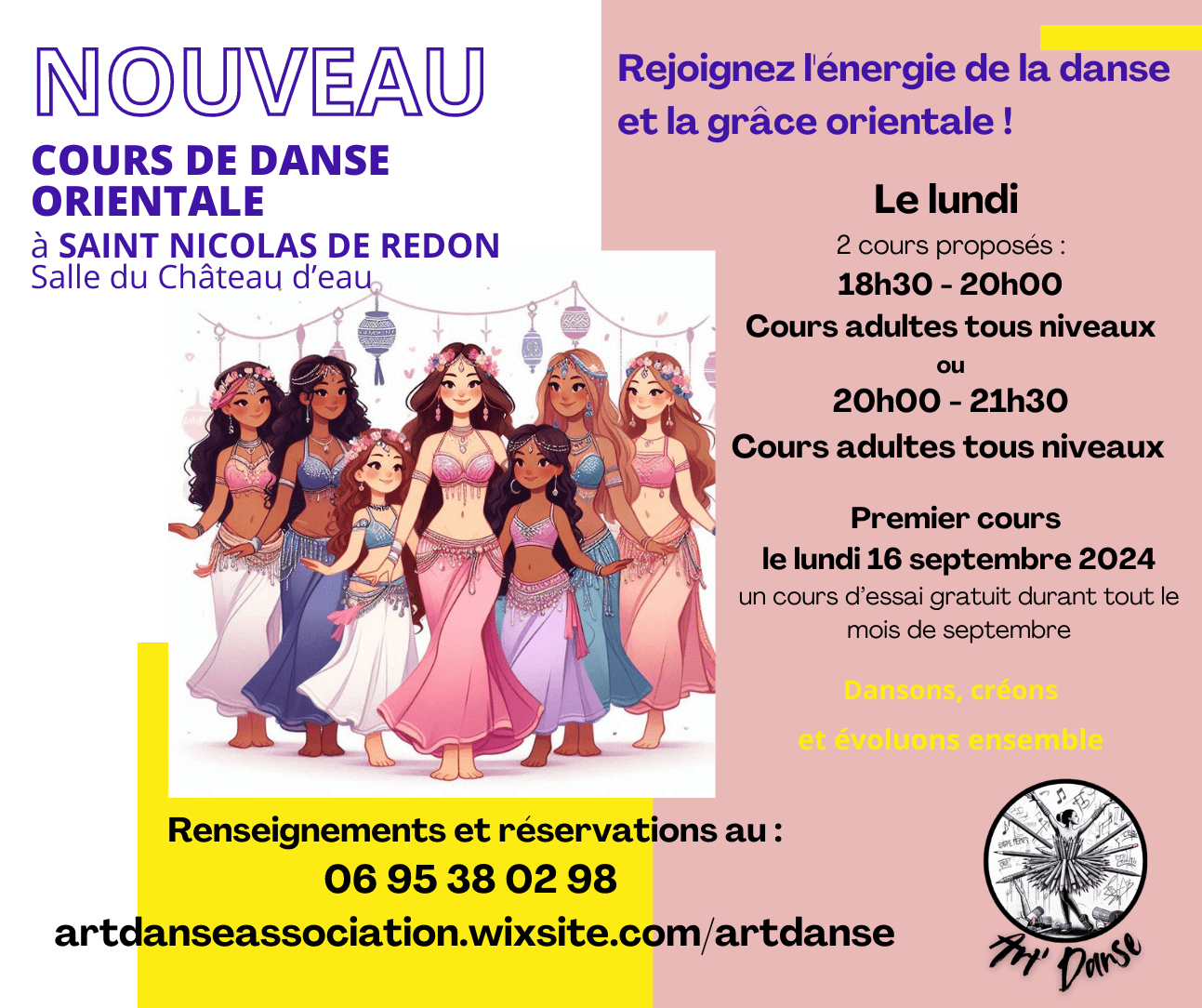 Cours de danse orientale saison 2024-2025