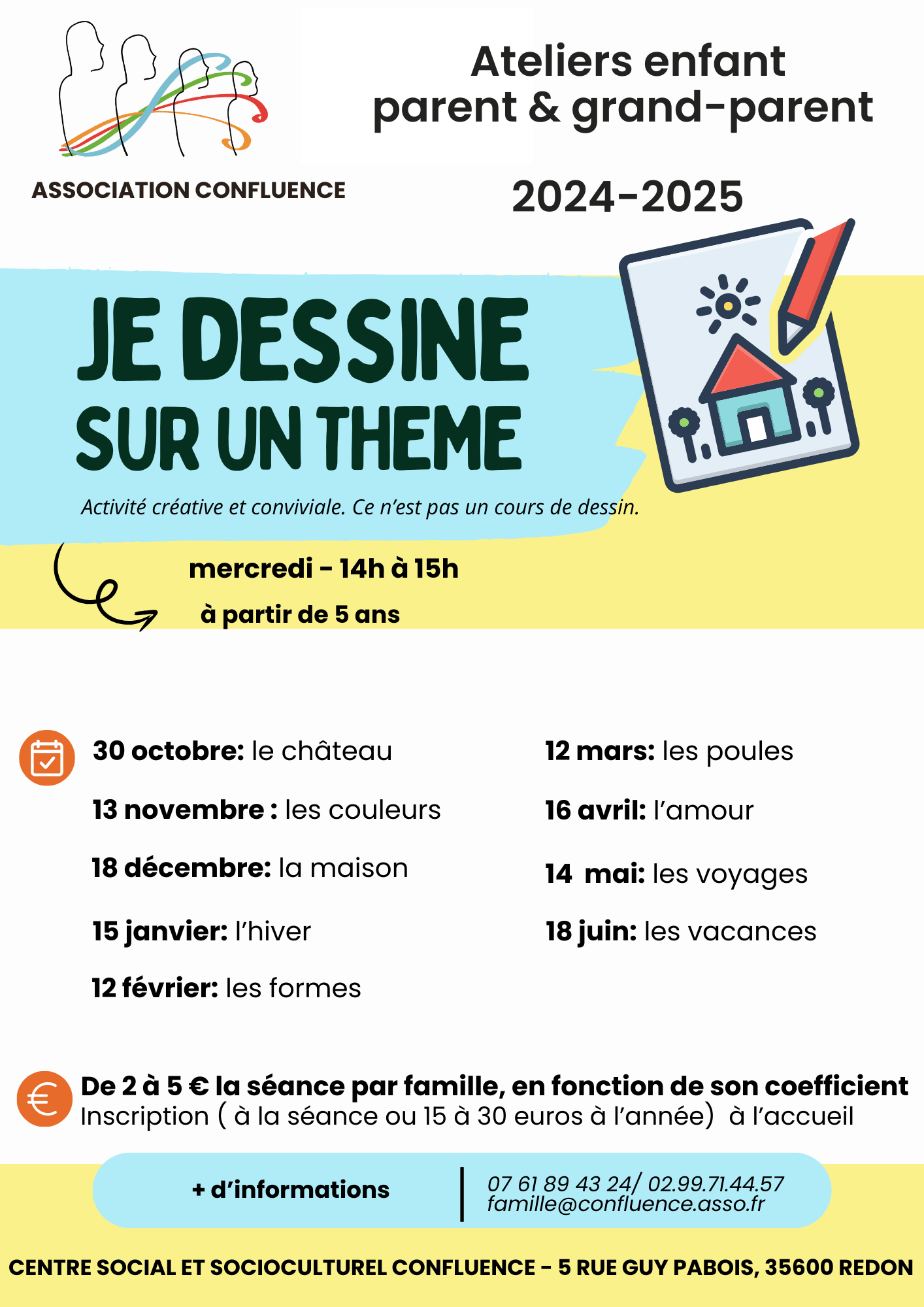 Atelier parent/enfant: Je dessine sur le thème de l'amour