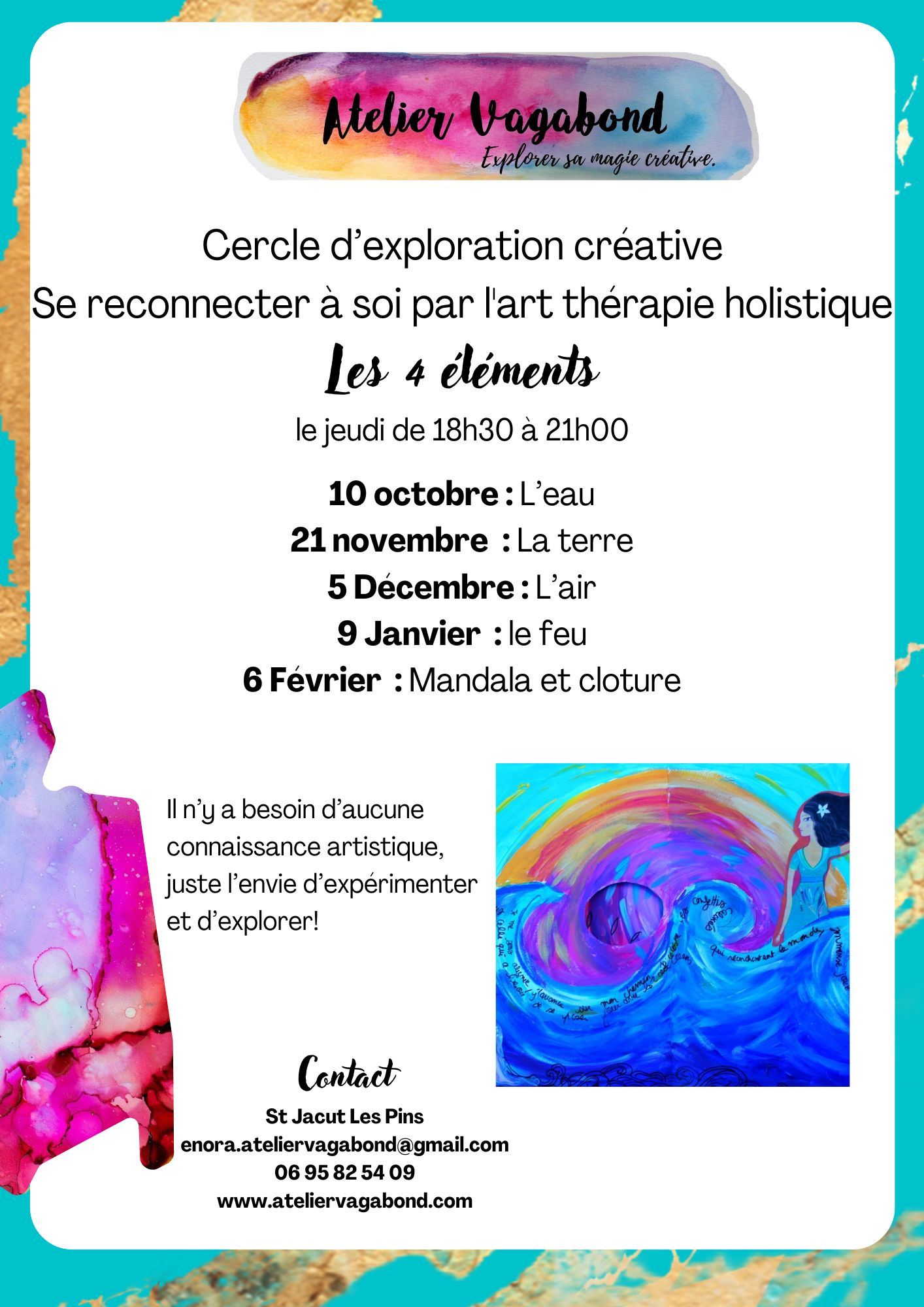 Cercle d'exploration créative : les 4 éléments
