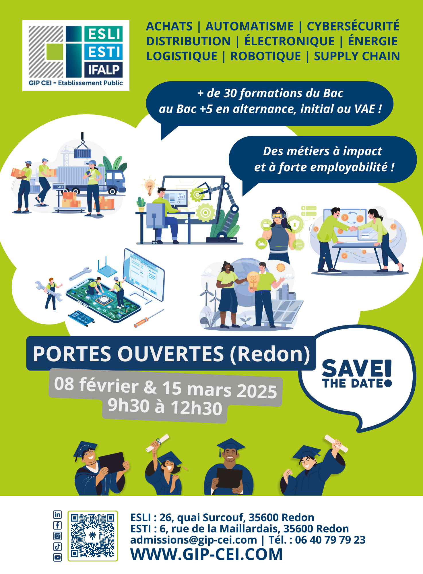 Portes Ouvertes de l'ESLI : École Supérieure de Logistique Industrielle