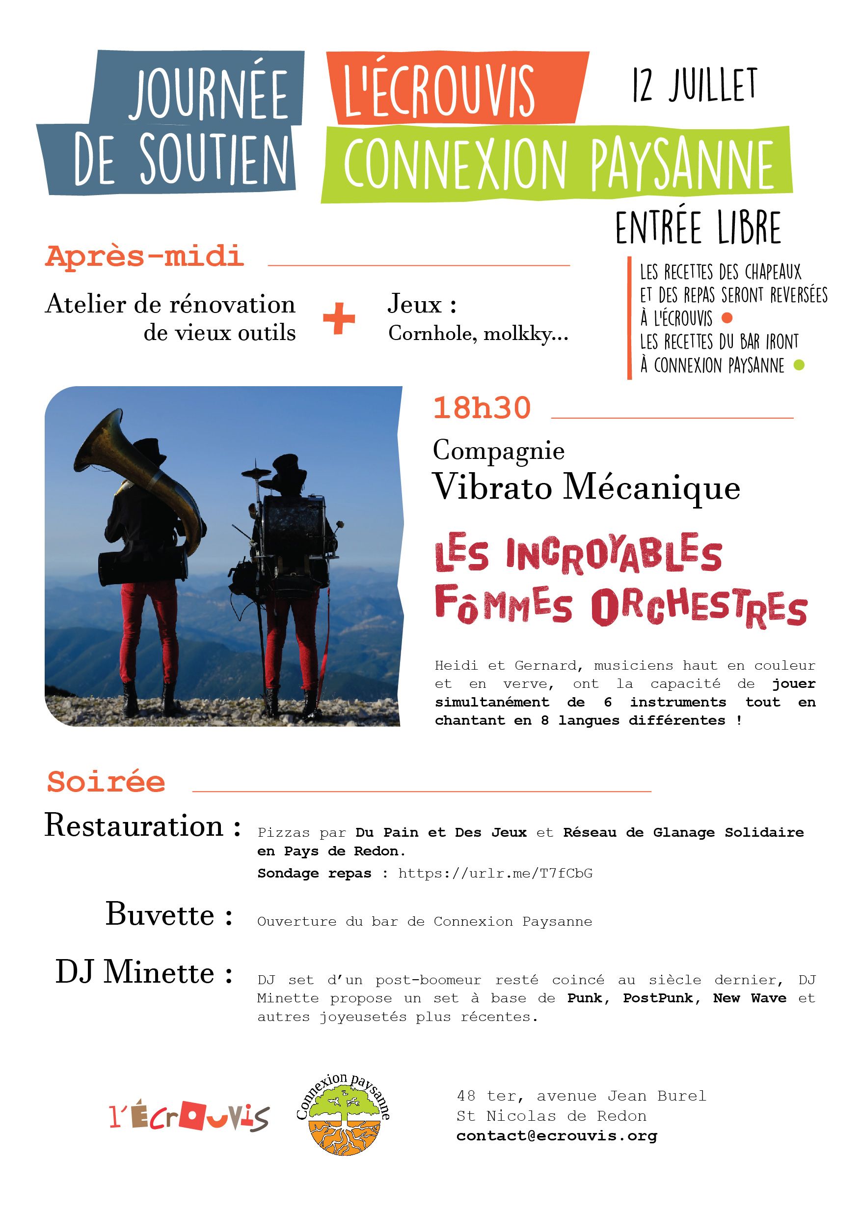 Journée de Soutien à l'Écrouvis et Connexion Paysanne