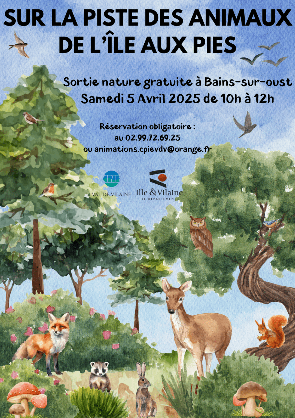 Sur la piste des animaux de l'île aux Pies !