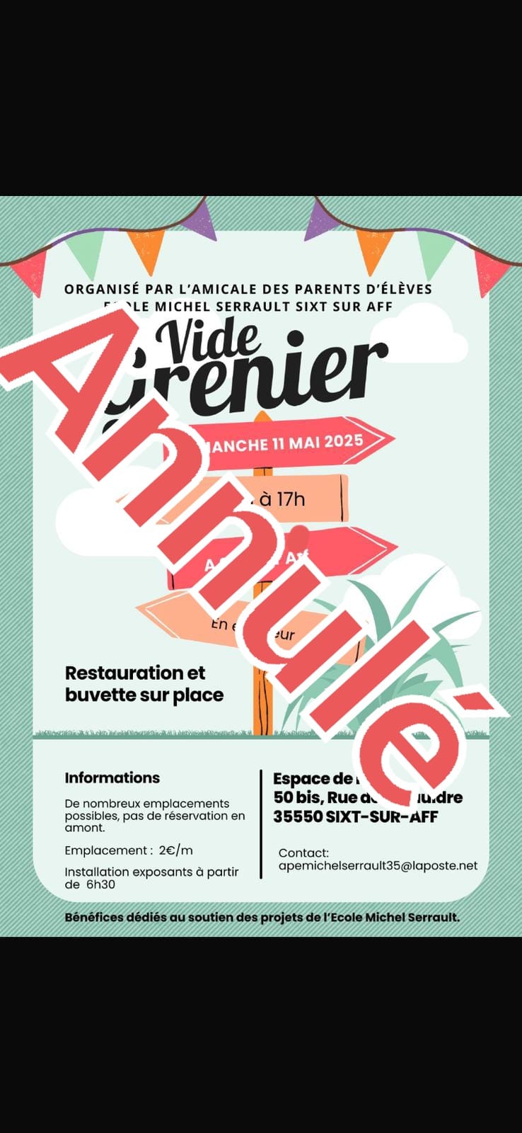 Vide Grenier Annulé